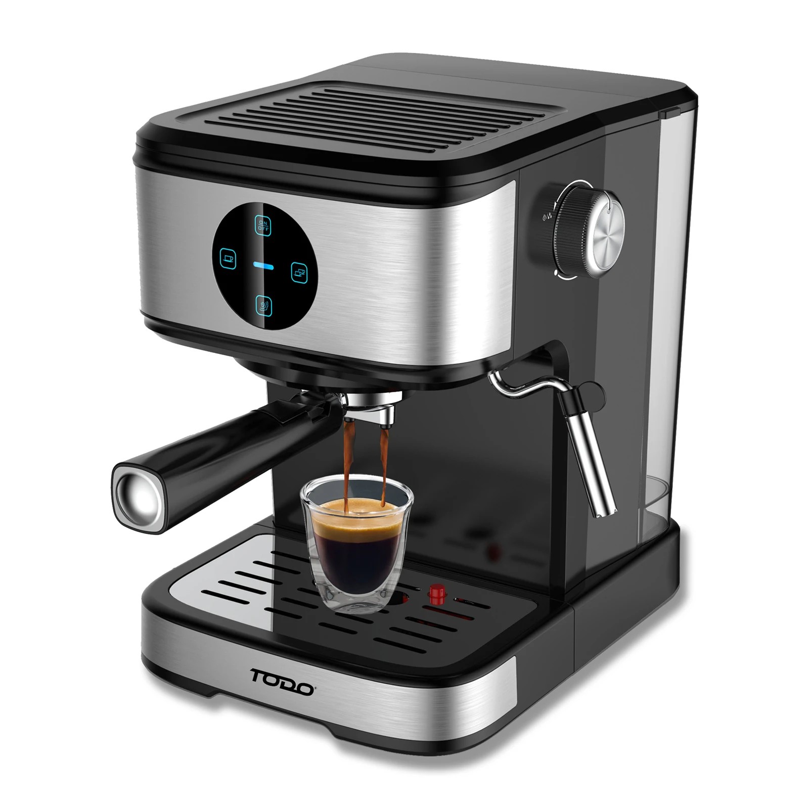 3 TODO Espresso Coffee Machine Maker Automatic Touch Control 20 Bar Pump 1.5L, 3 of 6