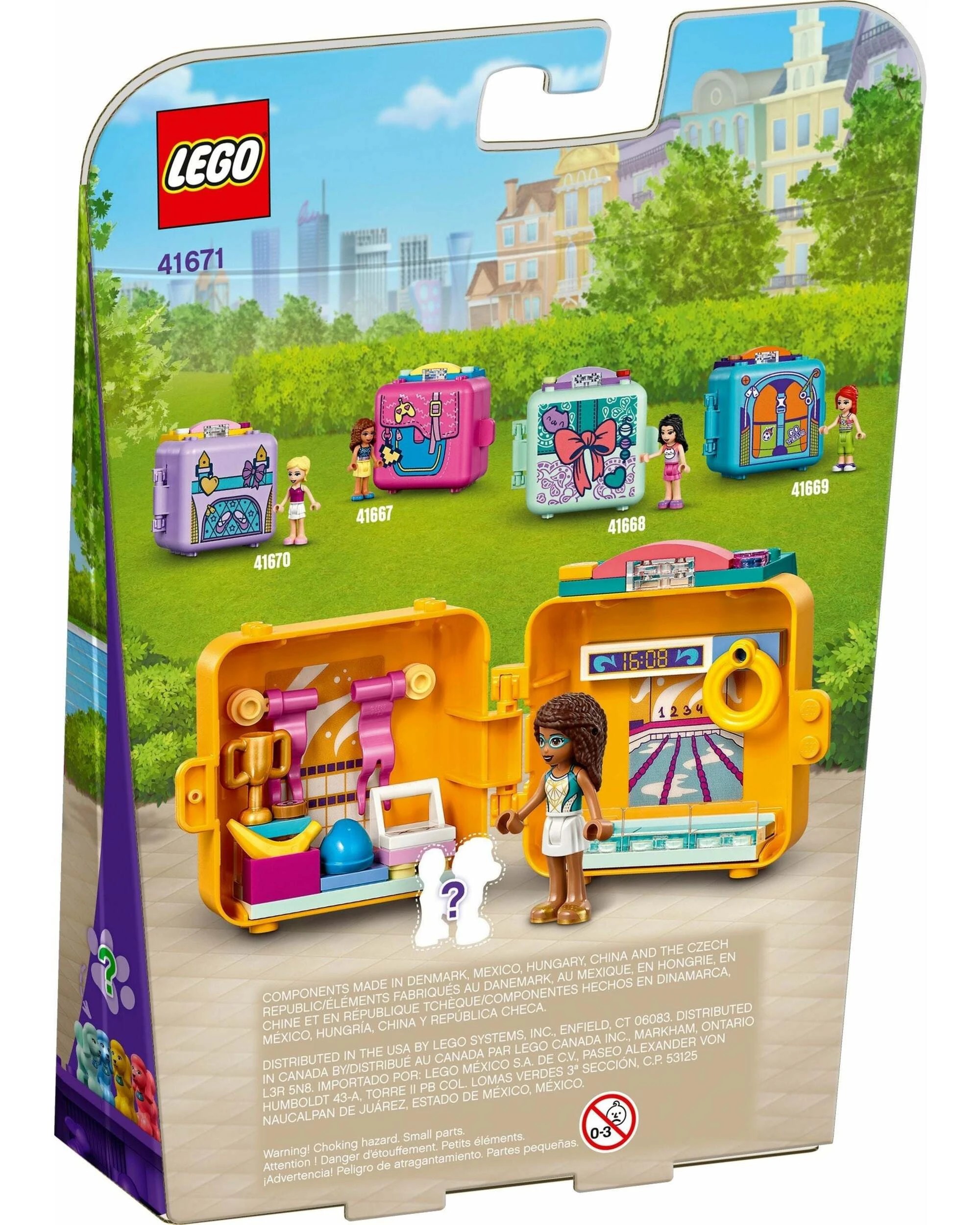 5 LEGO 41671 Andrea's Swimming Cube Playset - Portable Pool Fun, 5 of 5