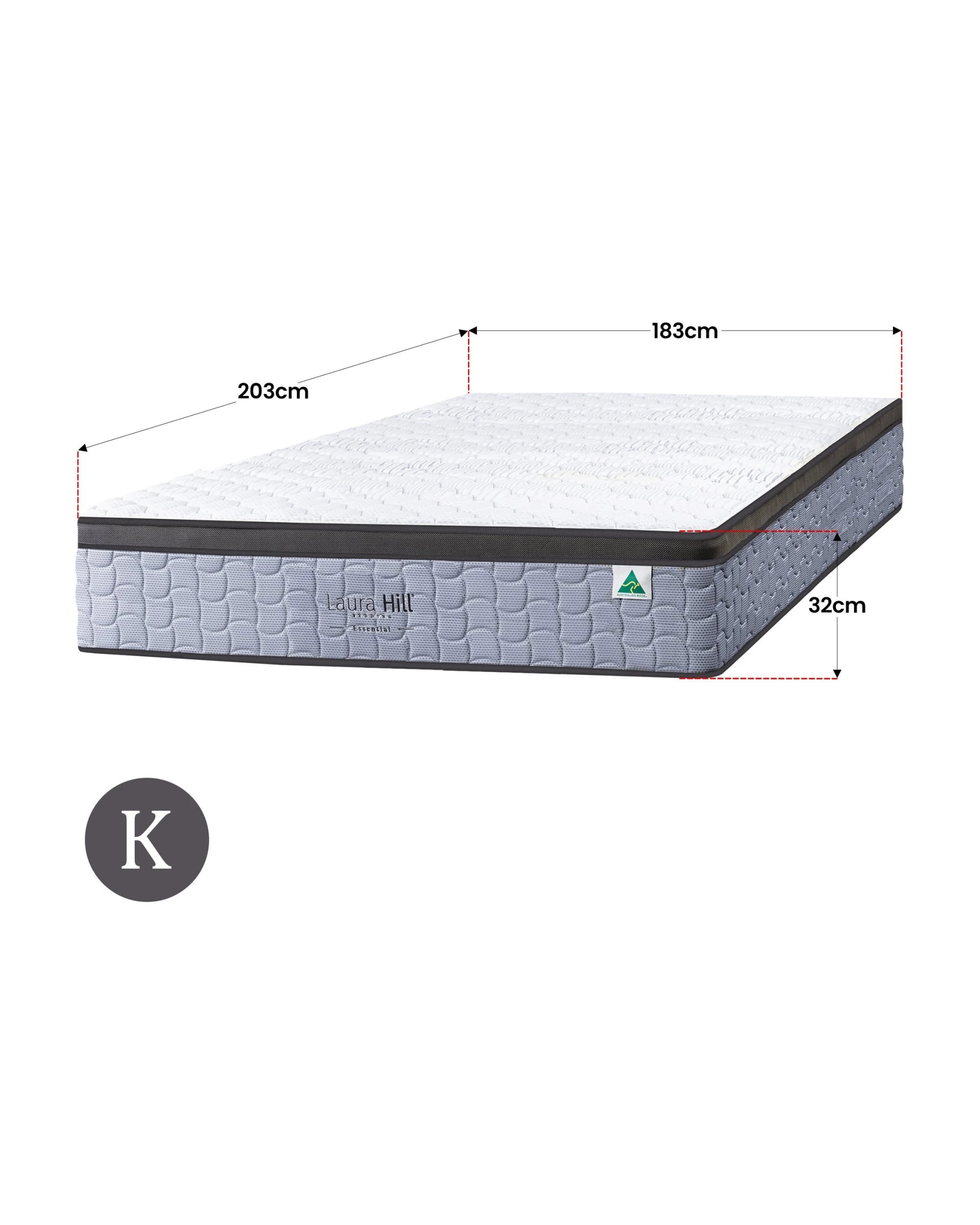 3 Laura Hill Essential Australian Made King Premium Mattress, 3 of 3