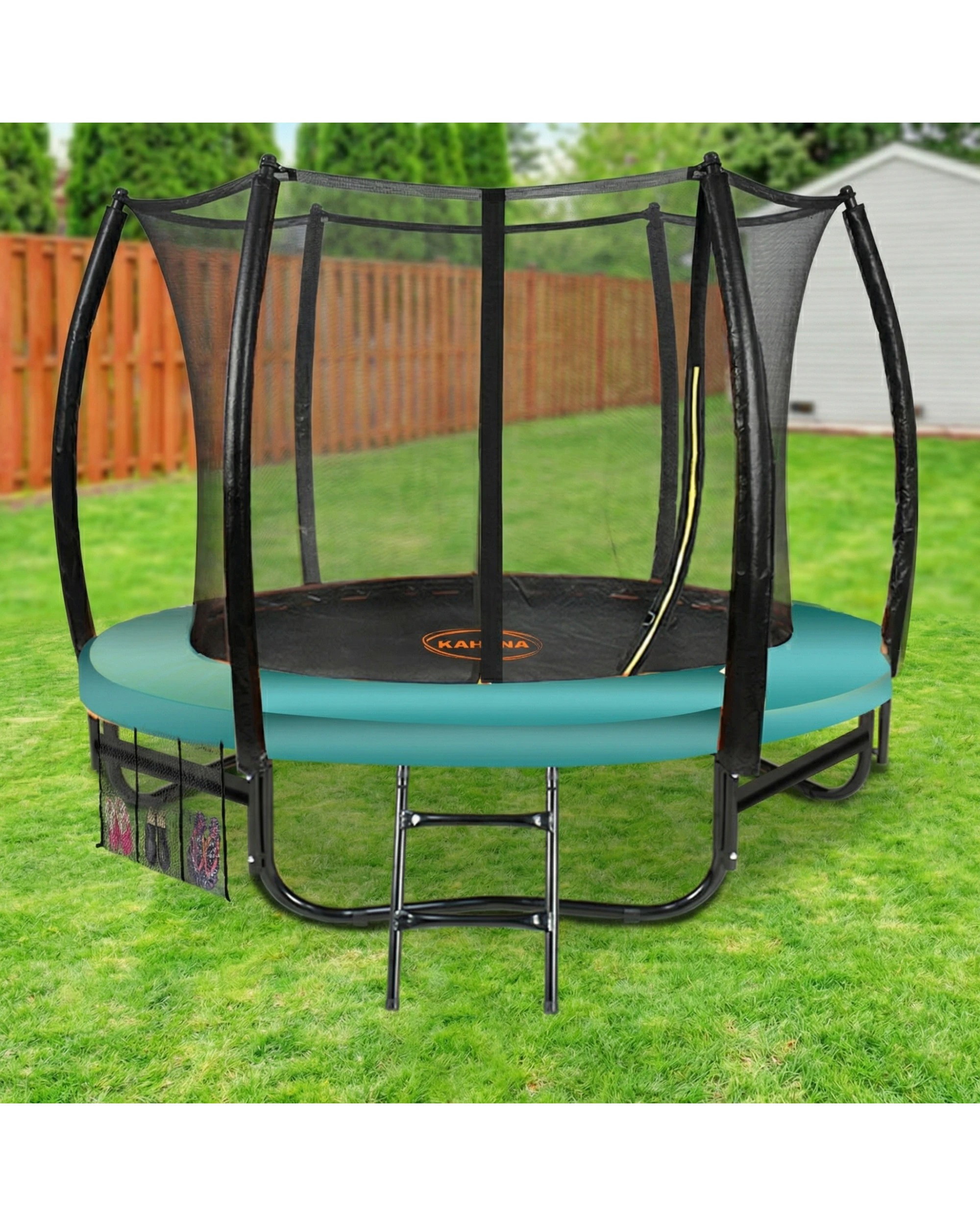 2 Kahuna Trampoline 8 ft Outdoor Round - Green, 2 of 8