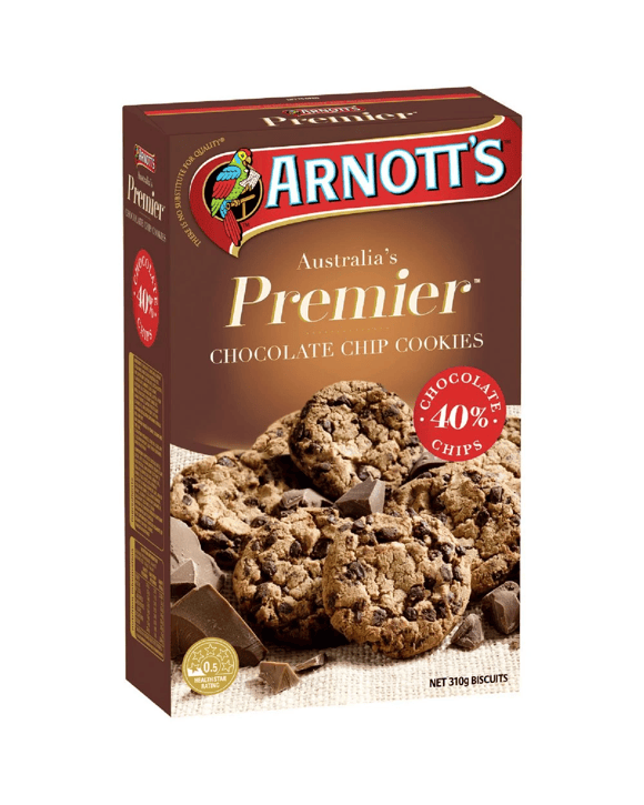 Arnott's Premier Choc Chip Biscuits 310g