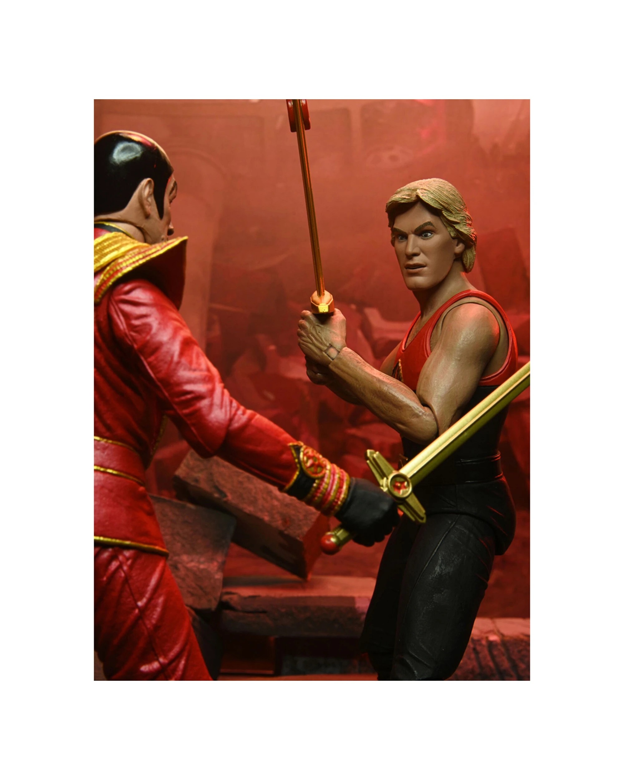 4 NECA Flash Gordon King 1980 Final Battle Action Figure Toy 7in - Multi, 4 of 4