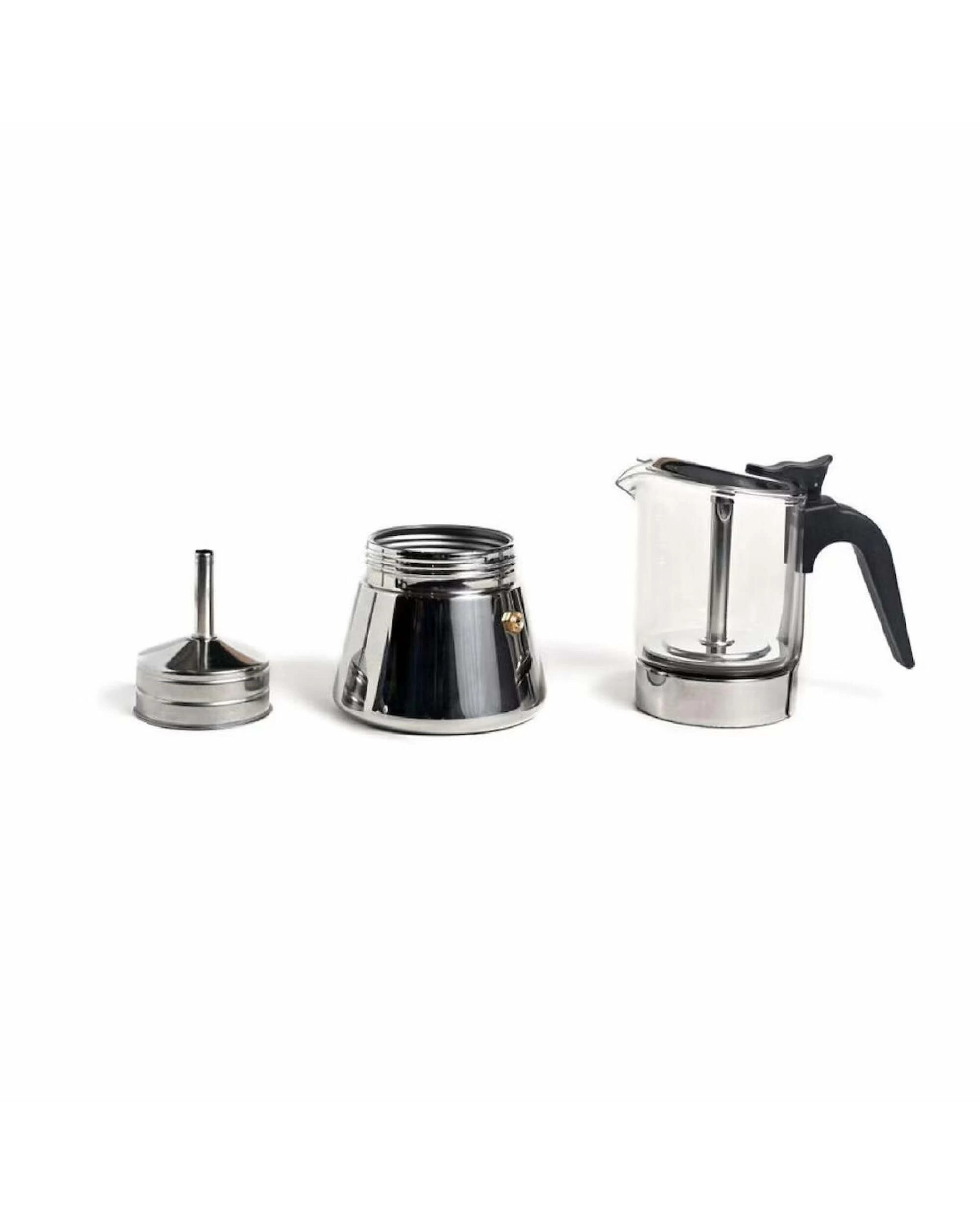 2 Coffee Culture Heavy Duty Moka Pot 6 Cup Stainless Steel, 2 of 3