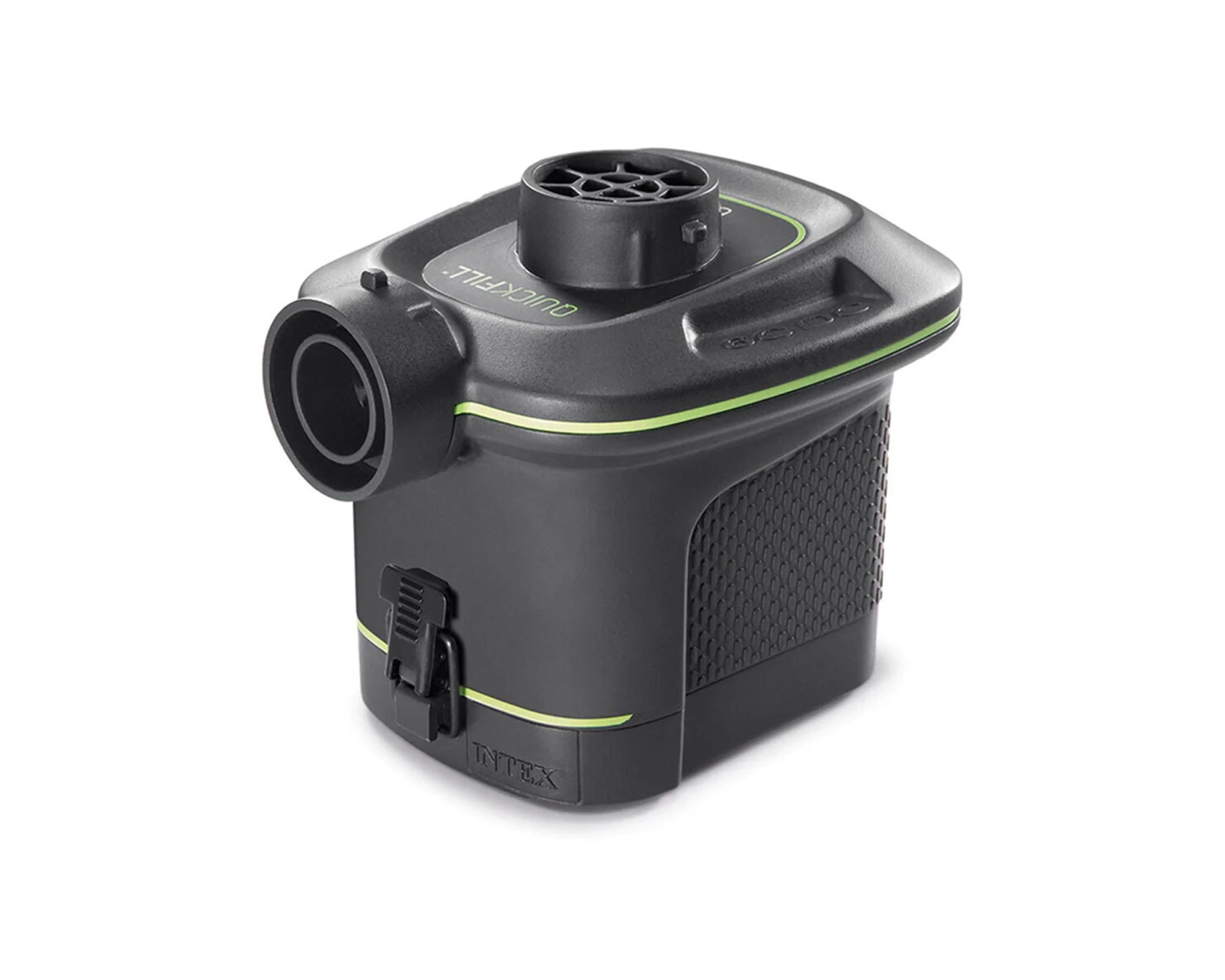 1 INTEX Quickfill Battery Pump Battery Operated 420Lmin 3 Nozzles Indoor Outdoor - Black, 1 of 4