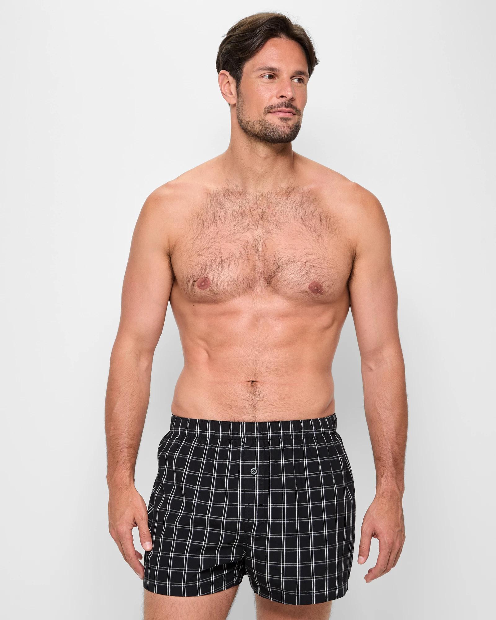2 3 Pack Woven Boxer Shorts - Maxx BLACKS, 2 of 3