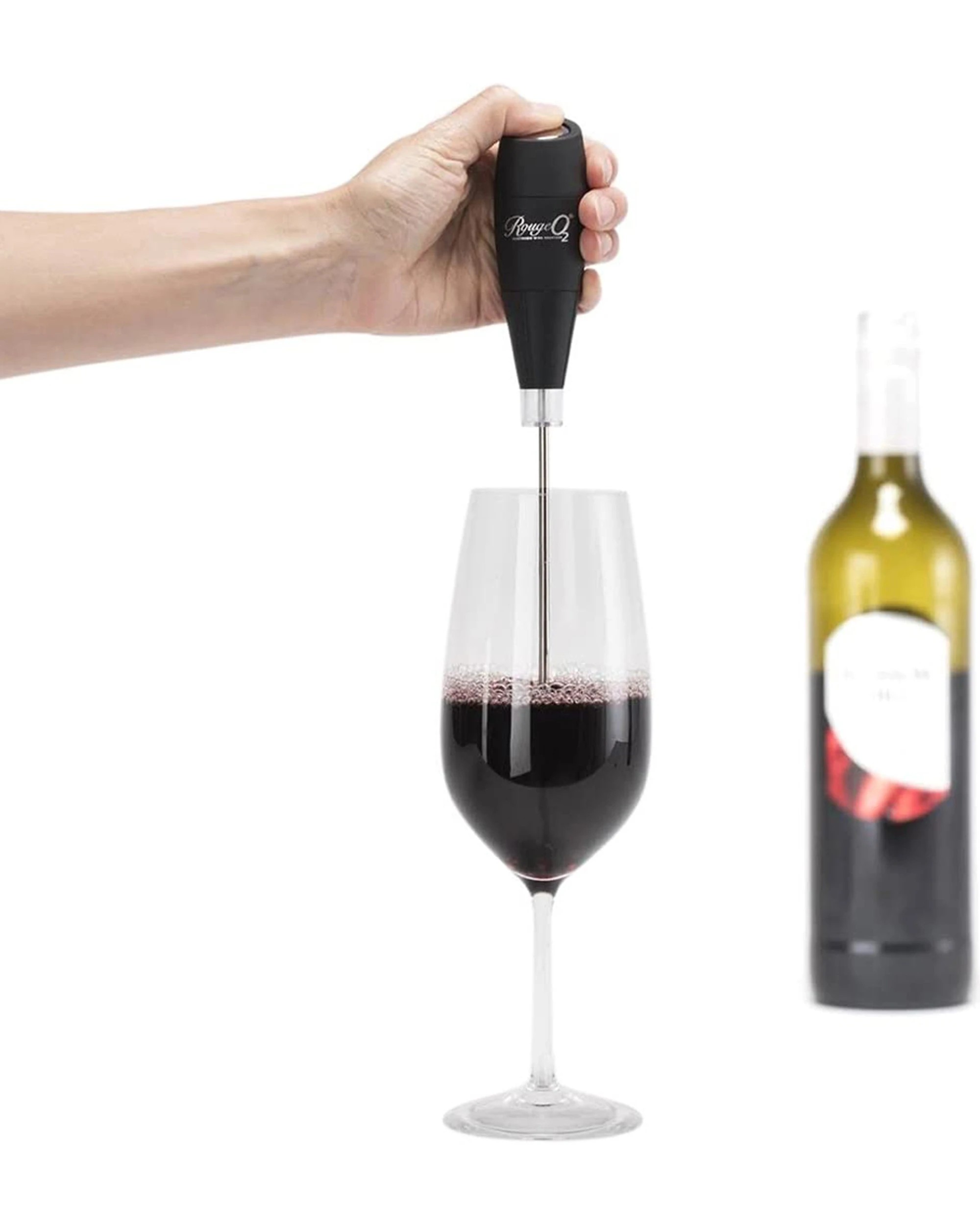 3 CellarDine Rouge 02 Electronic Wine Aerator Efficient Easy Use 29cm - Black, 3 of 3