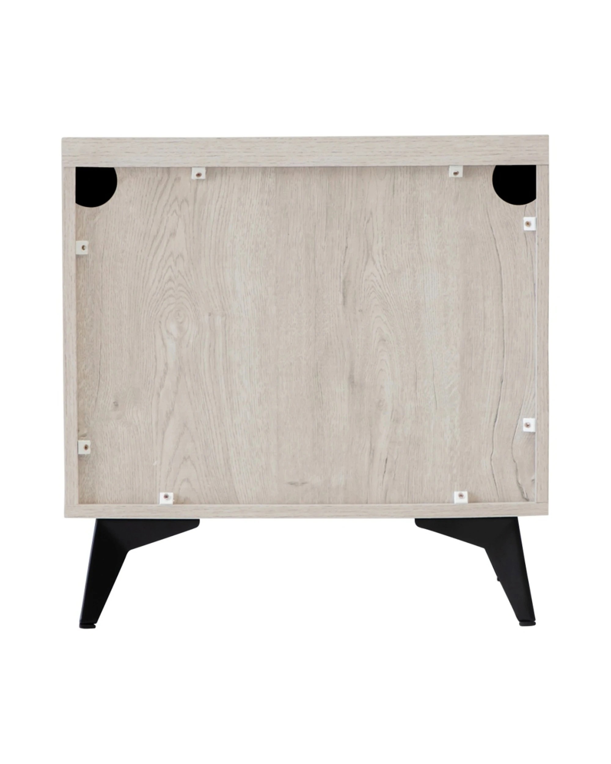 8 Alpine Bay Bayville Bedside Table 2 Drawer - Grey, 8 of 8