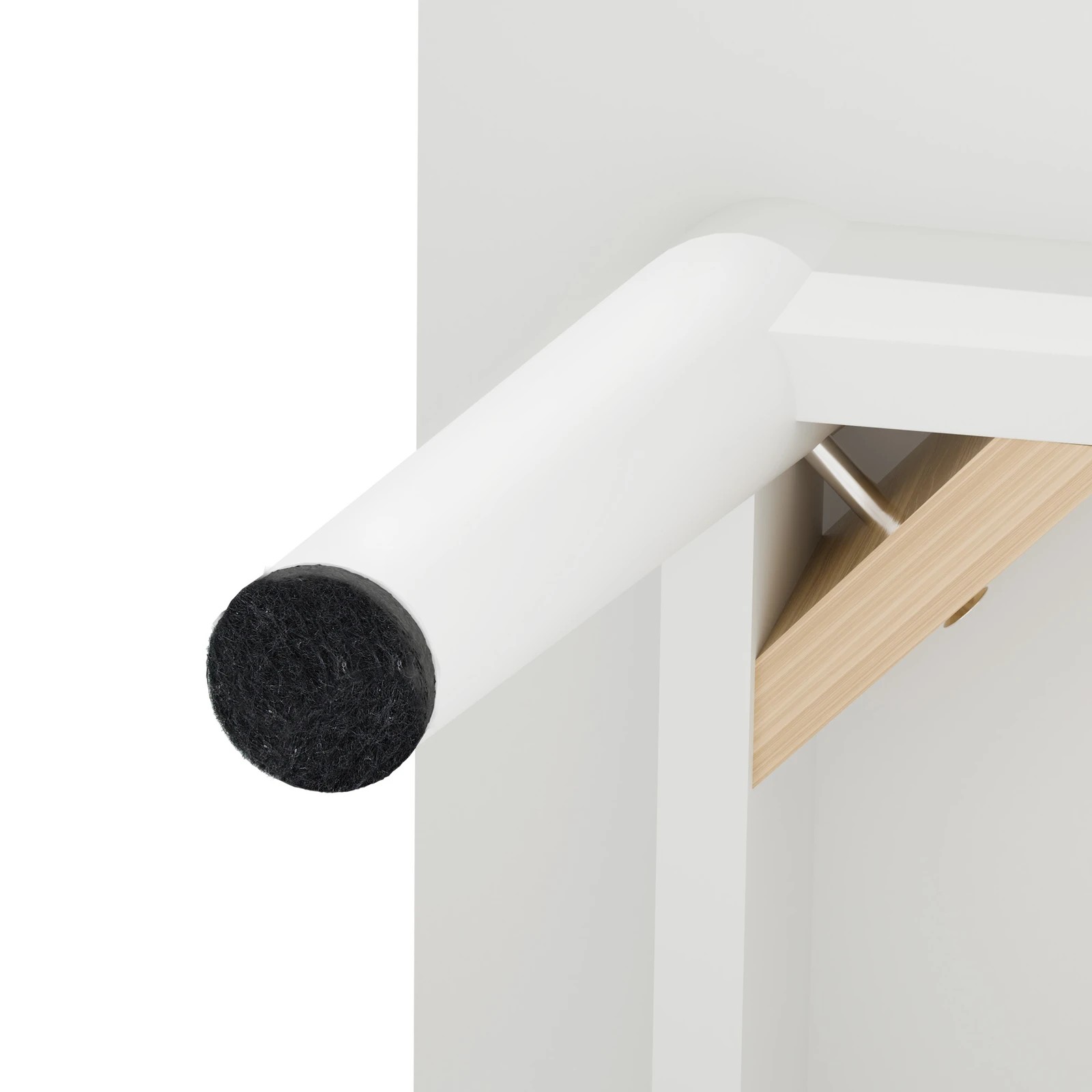 7 Alfordson Buffet Sideboard 2 Doors Cabinet Fluted Doors - White, 7 of 9