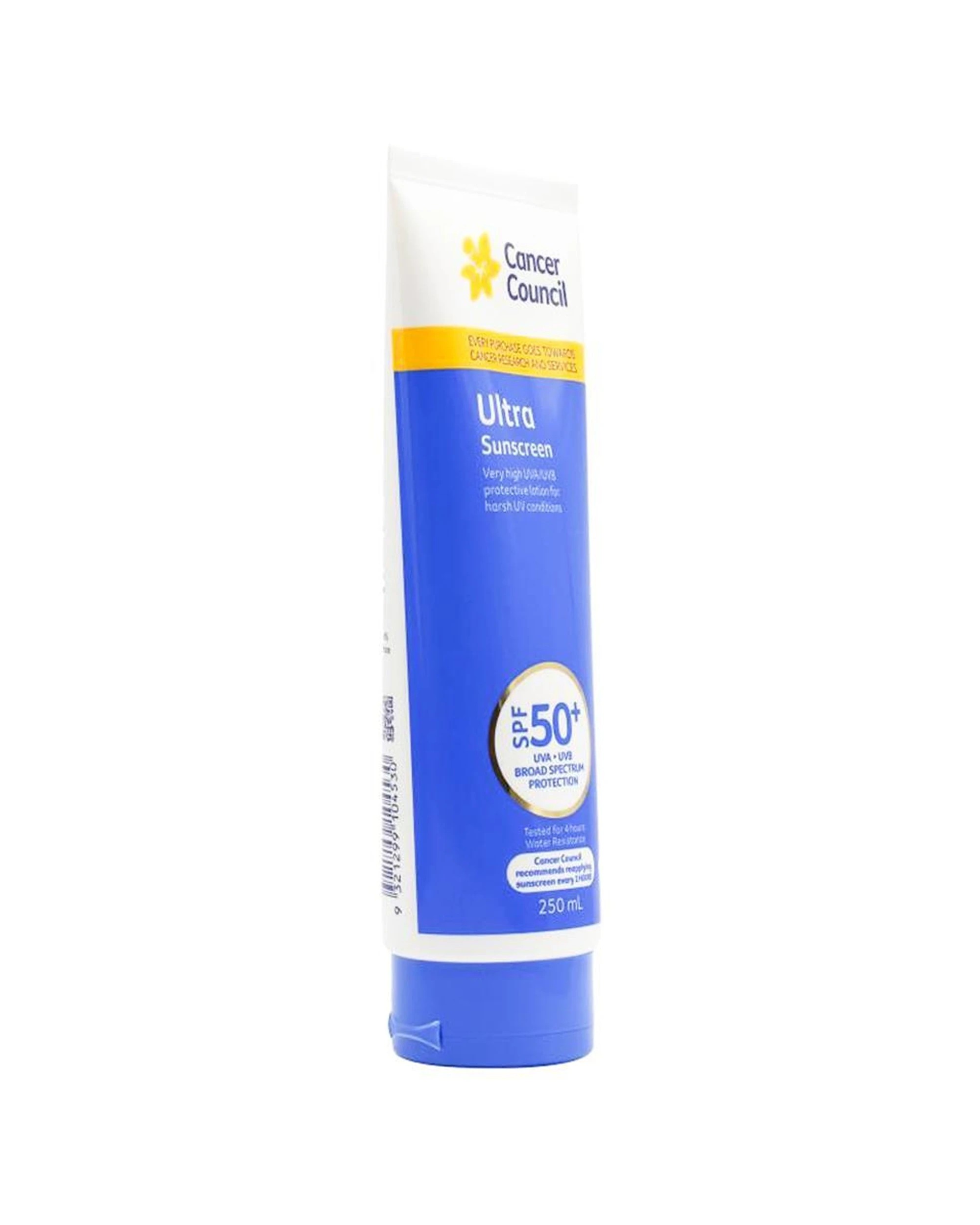 4 Cancer Council 4PK Ultra Sunscreen Body Lotion SPF50 250ml - Multi, 4 of 4