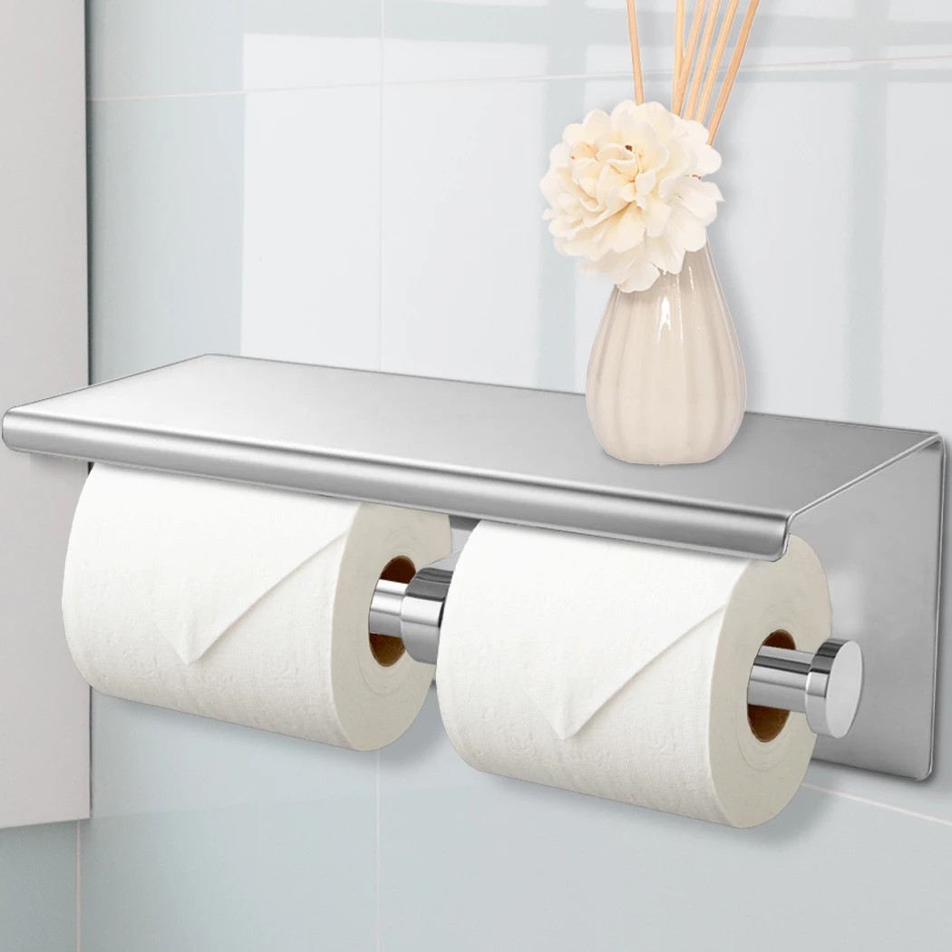 7 Traderight Toilet Paper Holder Double Roll - Silver, 7 of 7