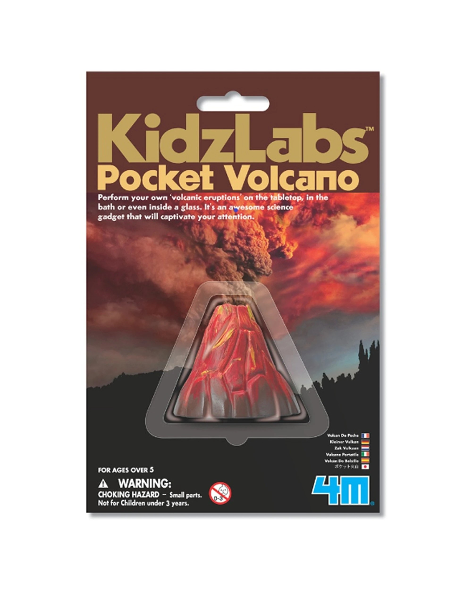 1 4M KidzLabs Pocket Volcano Eruption Powered By Baking Soda Kids Learning Toy, 1 of 3