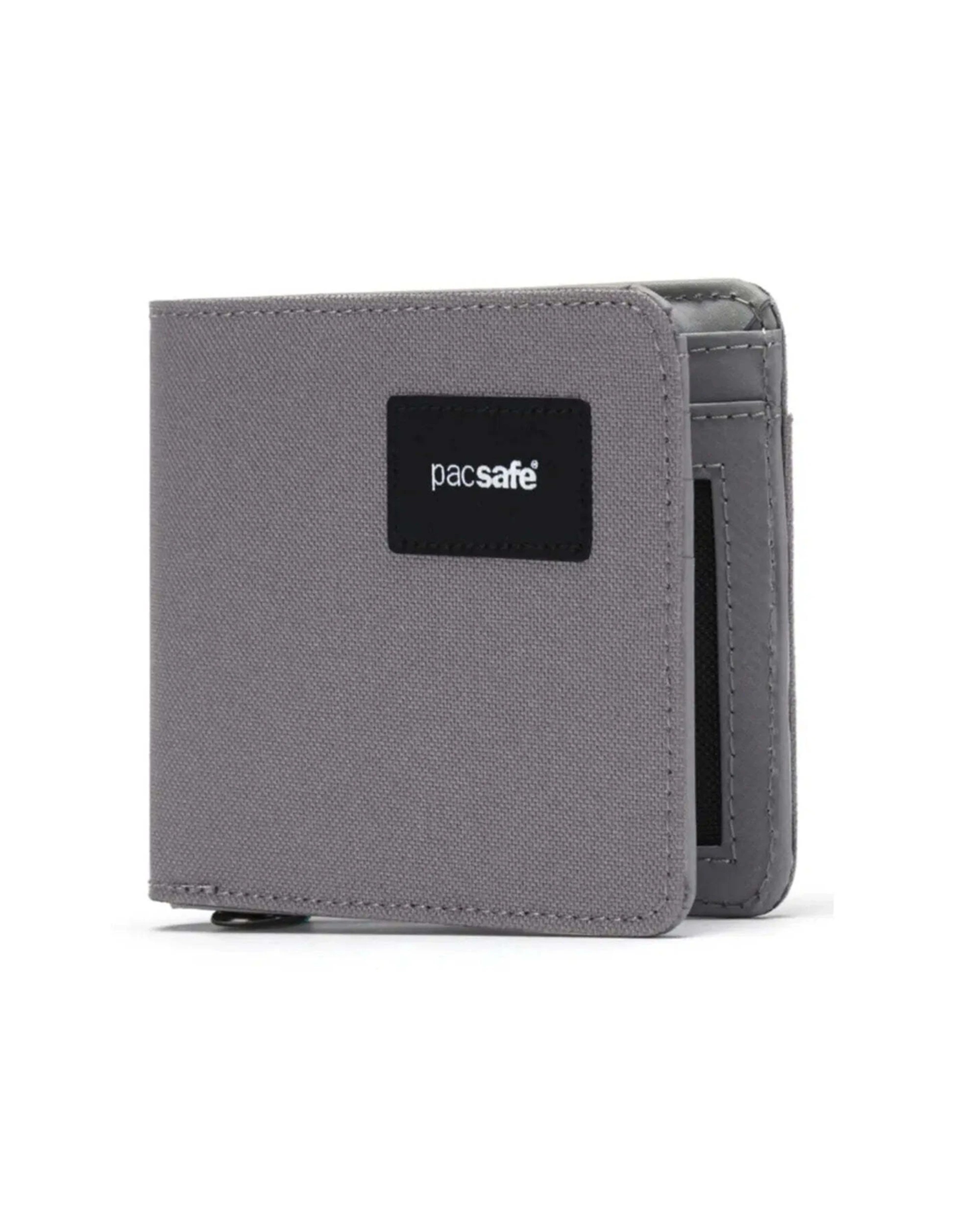 1 Pacsafe RFIDsafe Bifold Wallet RFID Blocking Recycled Slim Profile Stone - Red, 1 of 8