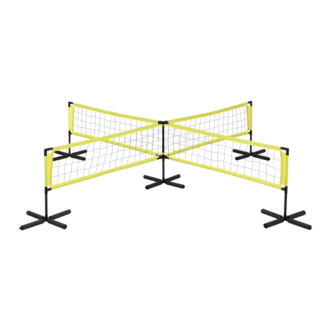 1 Everfit Water Volleyball Net Set Portable Swimming Pool Nets Game 4 Anchor Bags - Yellow, 1 of 2