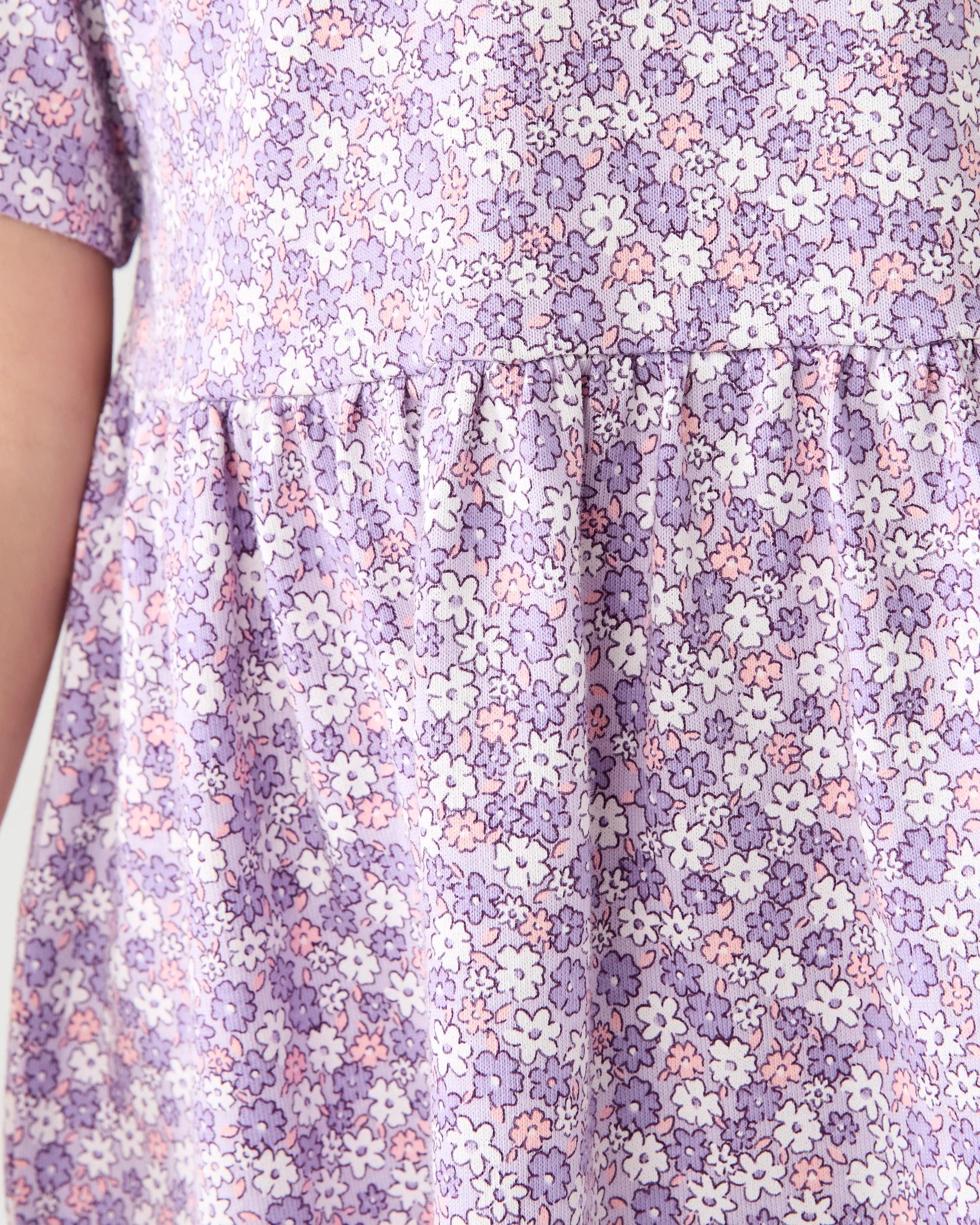 5 Jersey Dress Pur Floral, 5 of 8