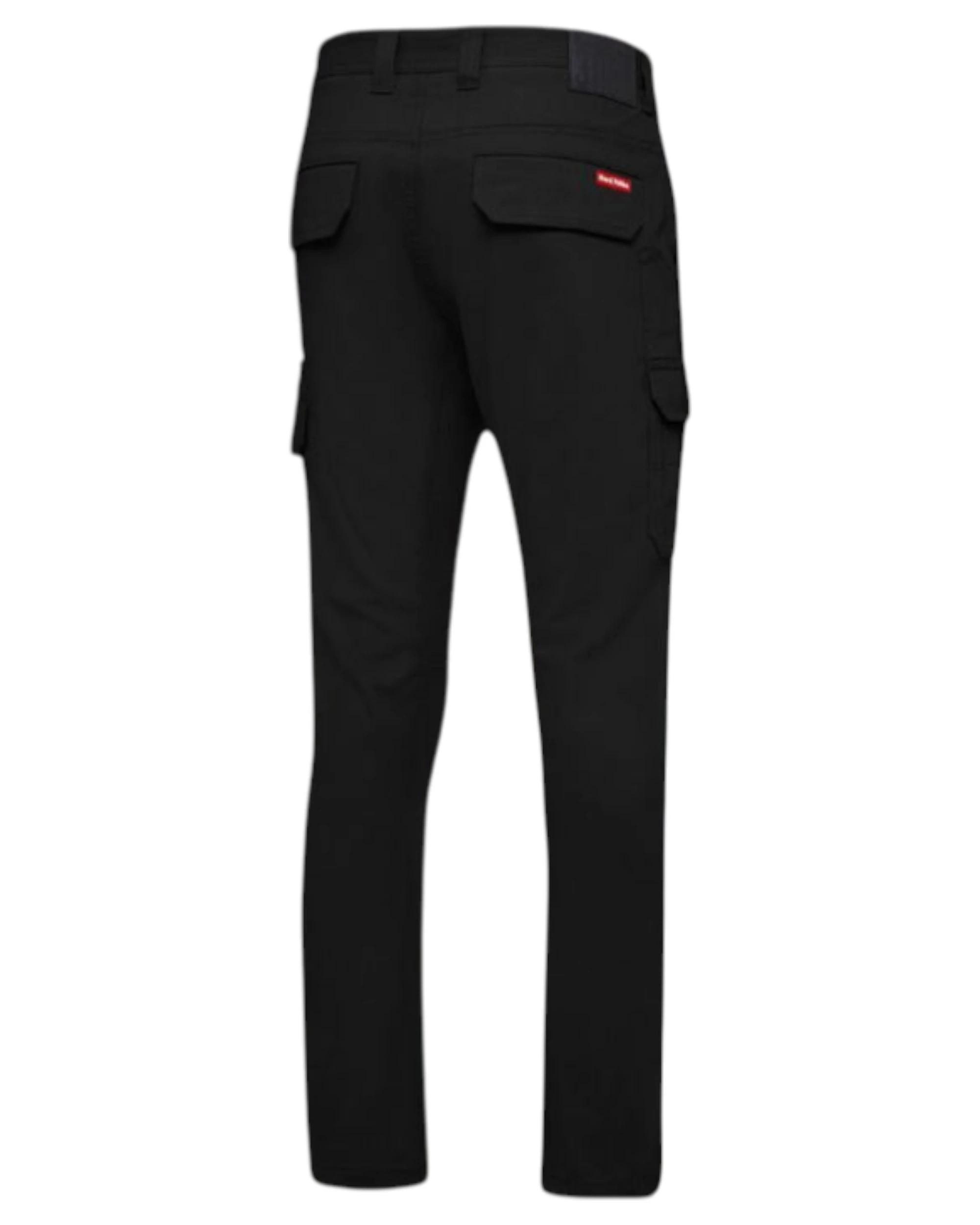 3 Hard Yakka Mens 3056 Stretch Canvas Cargo Pants Black BLACK, 3 of 6