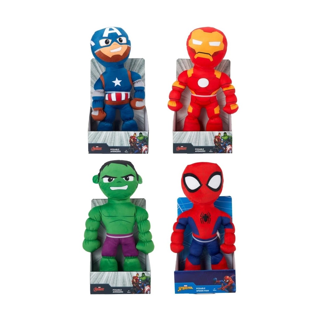 1 Marvel Posable Plush Figure - Assorted, 1 of 5