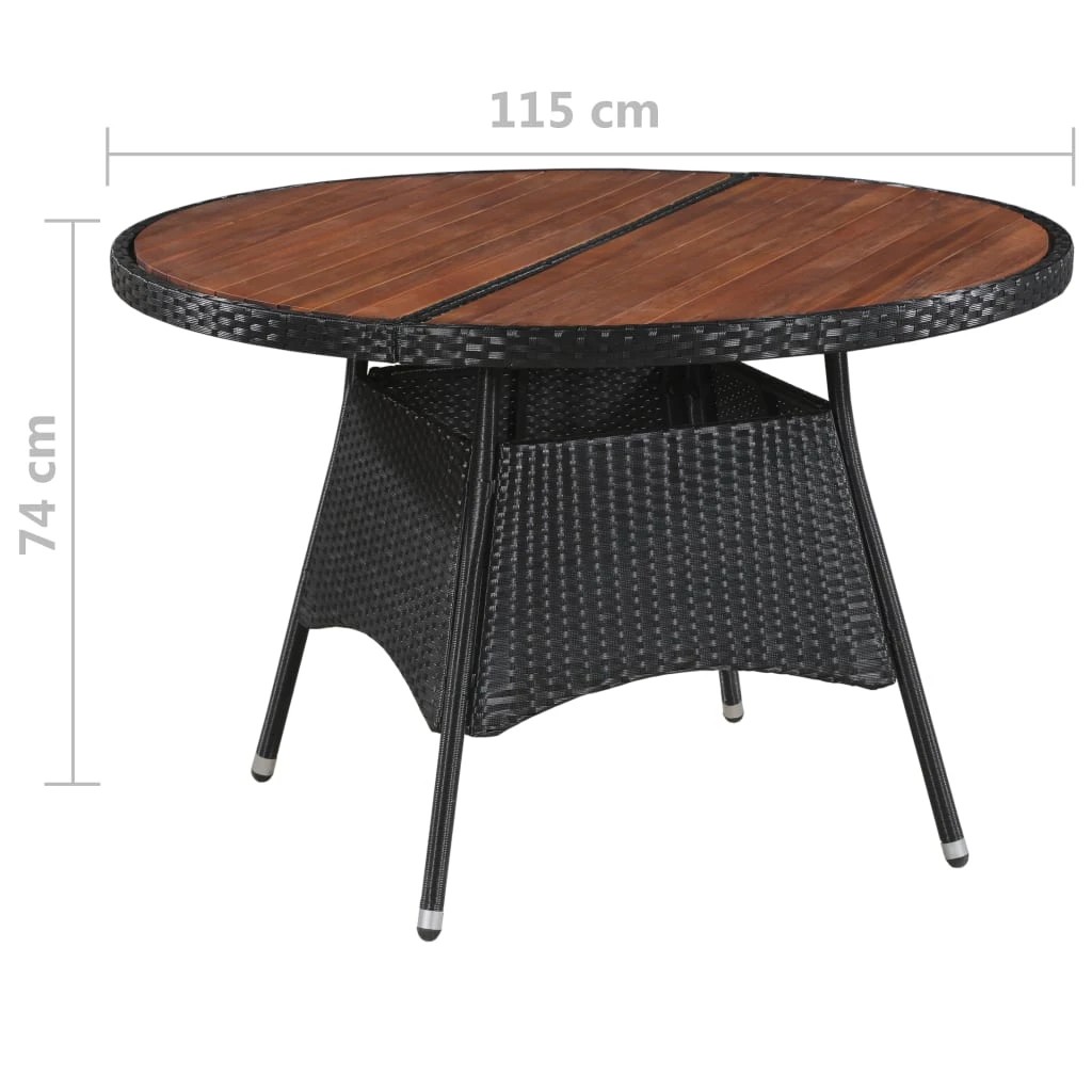 3 vidaXL Dining table Durable - Brown, 3 of 3