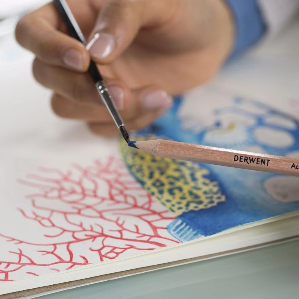 3 Derwent Academy Watercolour Pencils Assorted 12 Pack, 3 of 3