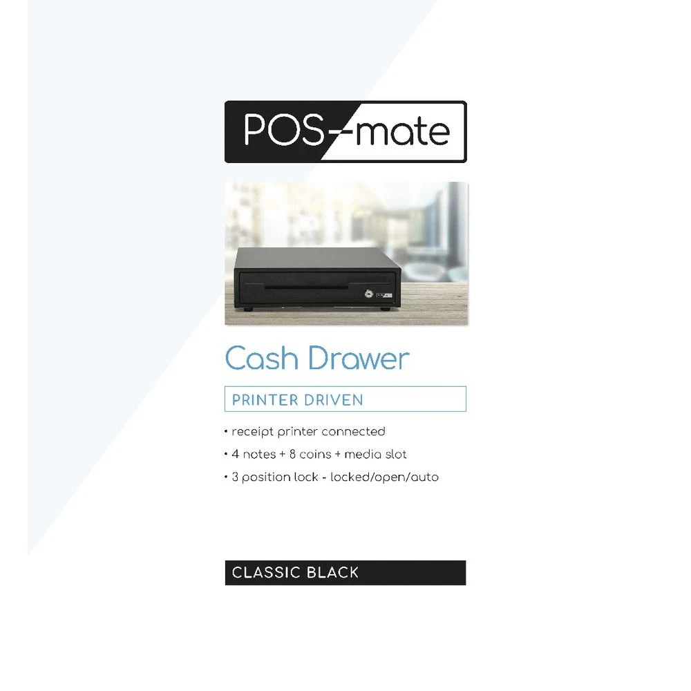 6 POS-mate Cash Drawer Printer Driven Classic Black, 6 of 6