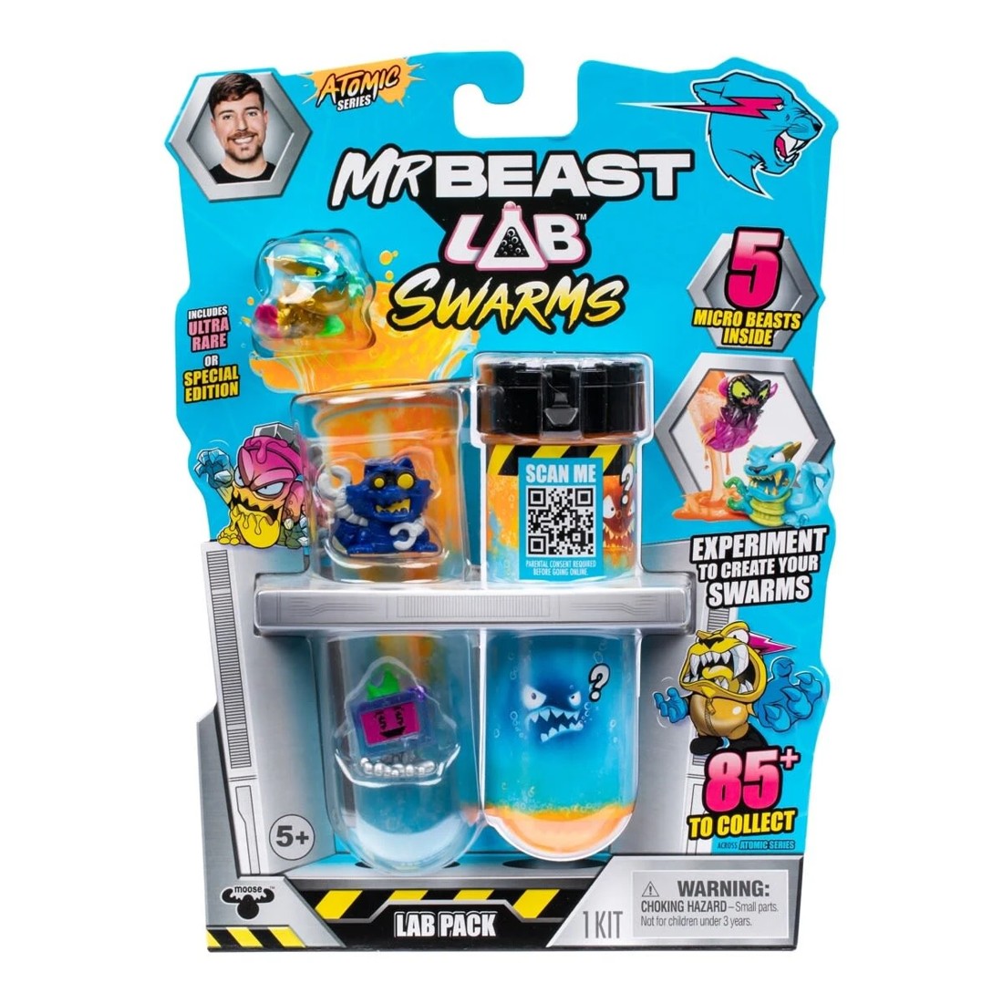 1 5 Pack MrBeast Lab Swarms Atomic Series Playset - Assorted, 1 of 4