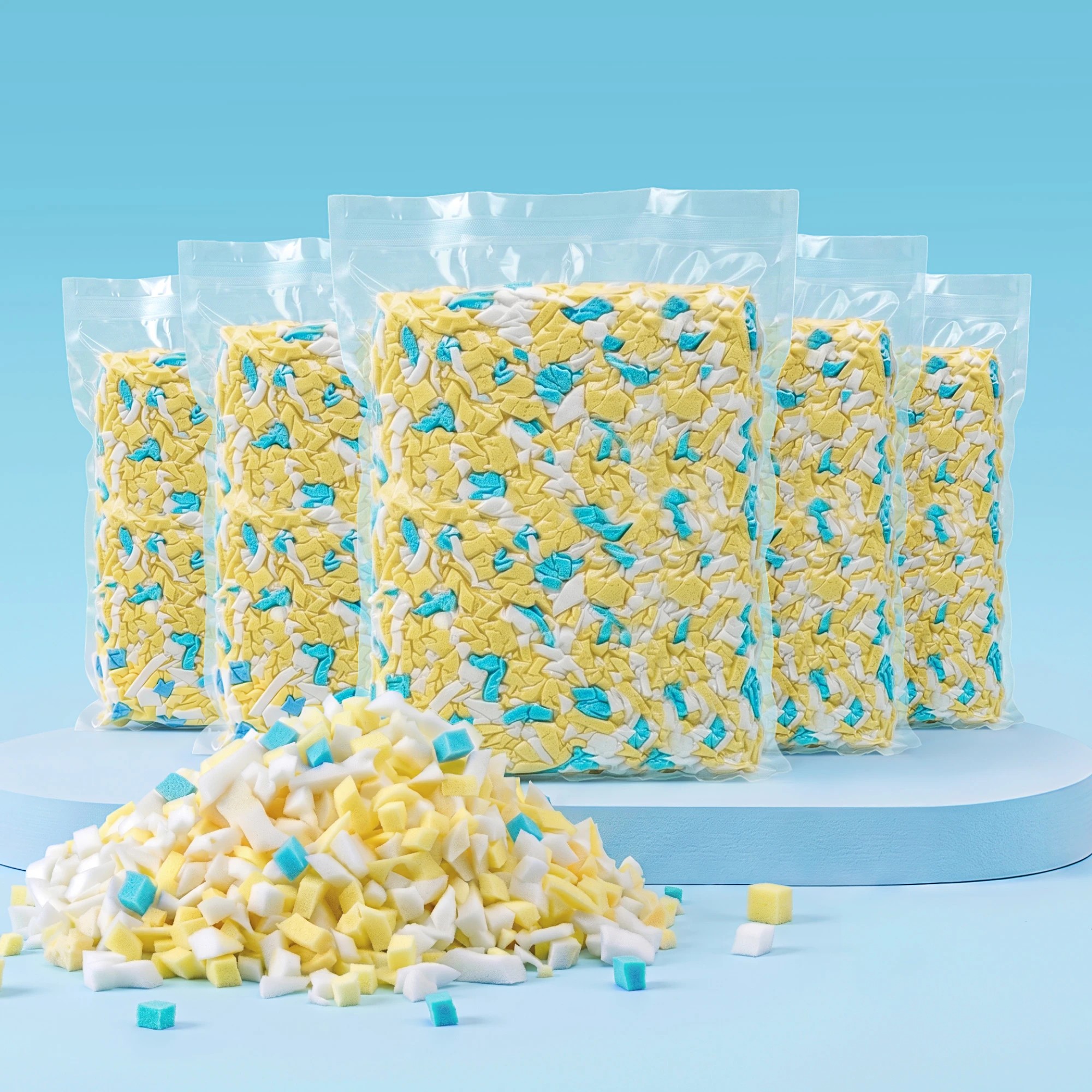 9 Artiss 25lbs (11KG) Bean Bag Filler Shredded Memory Foam Filling High Density - Multi, 9 of 9