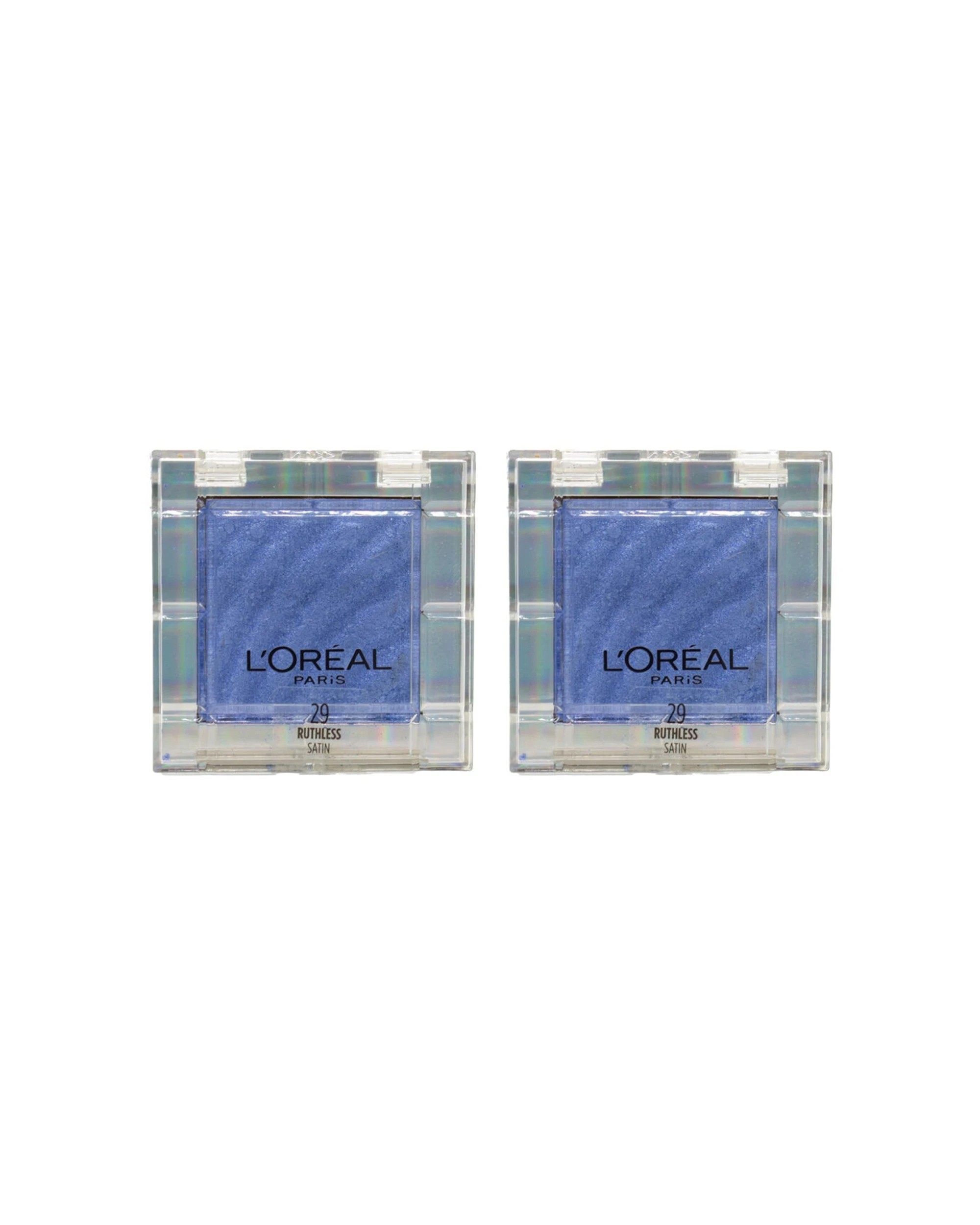 1 Loreal 2PK Oil Eyeshadow Color Womens Makeup Queen Ruthless Satin 29 - Blue, 1 of 3