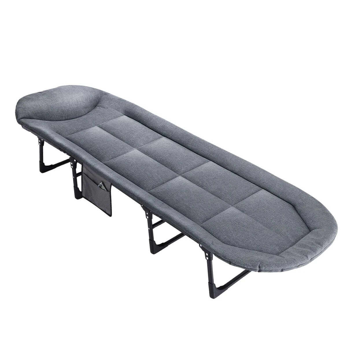 3 AUSWAY Folding Bed Cot Camping Lounger Sleeping Adjustable, 3 of 3