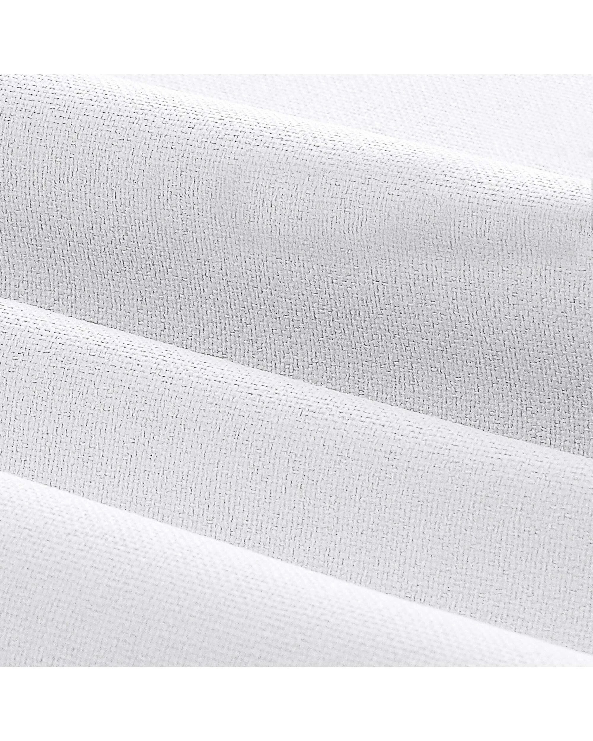 3 Smarcute Blockout Linen Textured Eyelet Curtain - 2X 132x243cm - White, 3 of 4