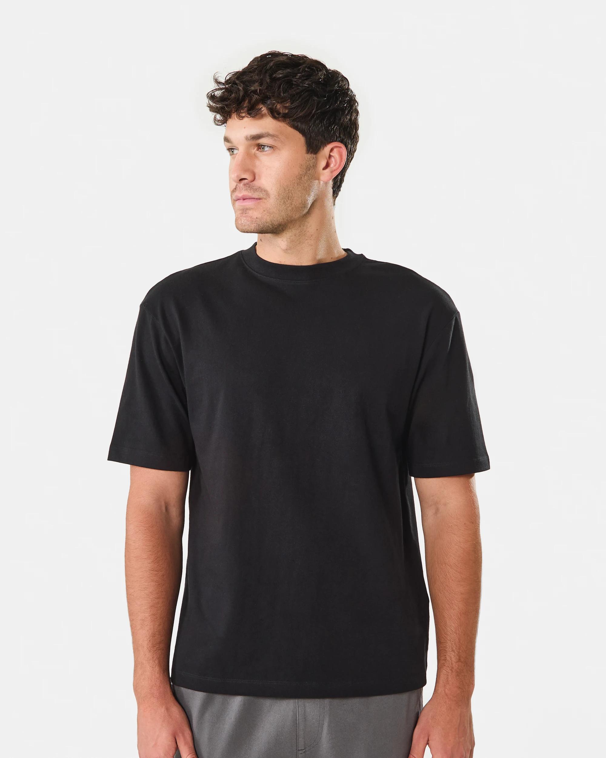 1 Oversized Heavyweight T-shirt BLACK, 1 of 7