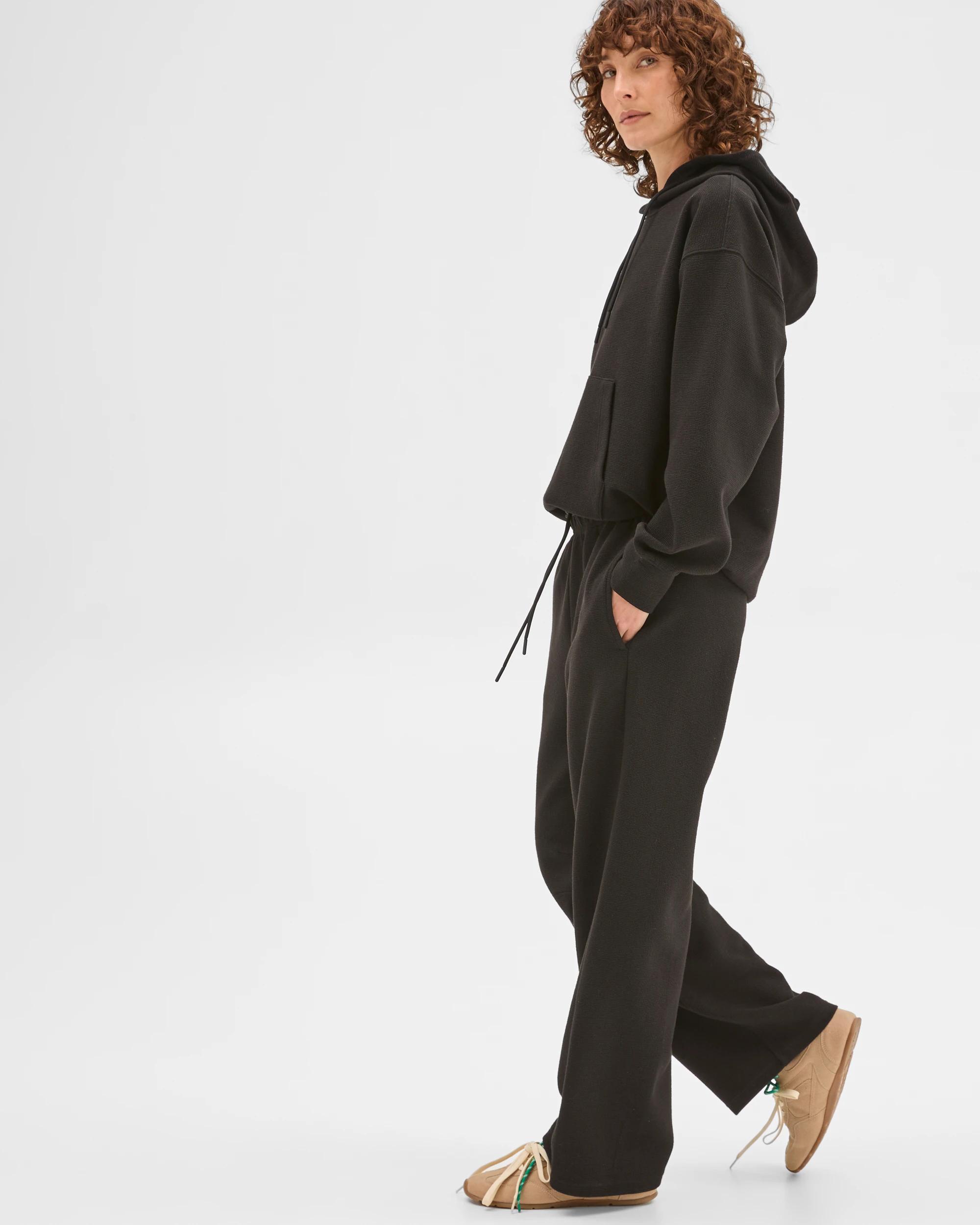 4 Target Active Active Australian Cotton Blend Crinkle Relaxed Pants BLACK, 4 of 6