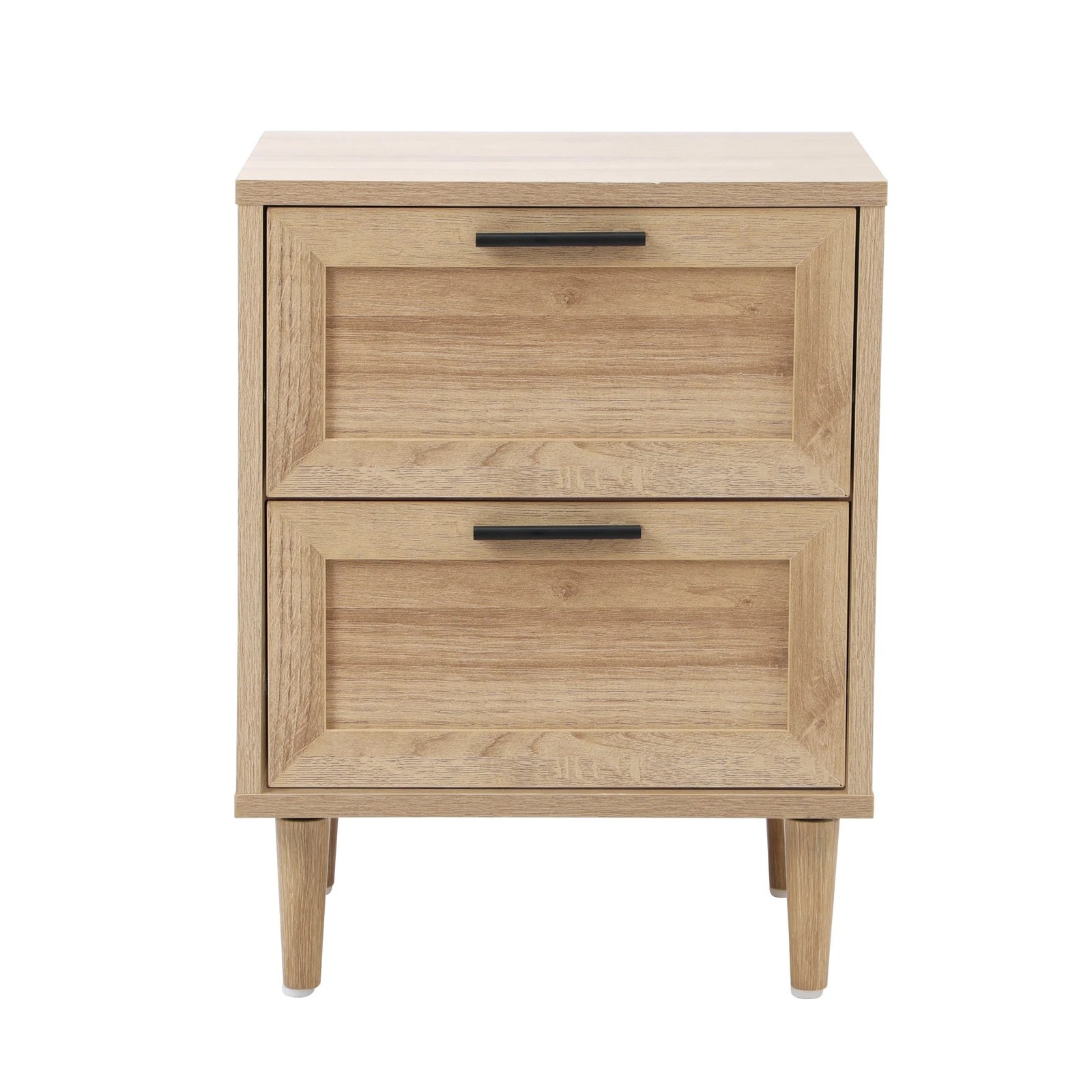 7 Oikiture Bedside Tables Set of 2 Nightstand Side End Table Bedroom Storage - Natural, 7 of 9
