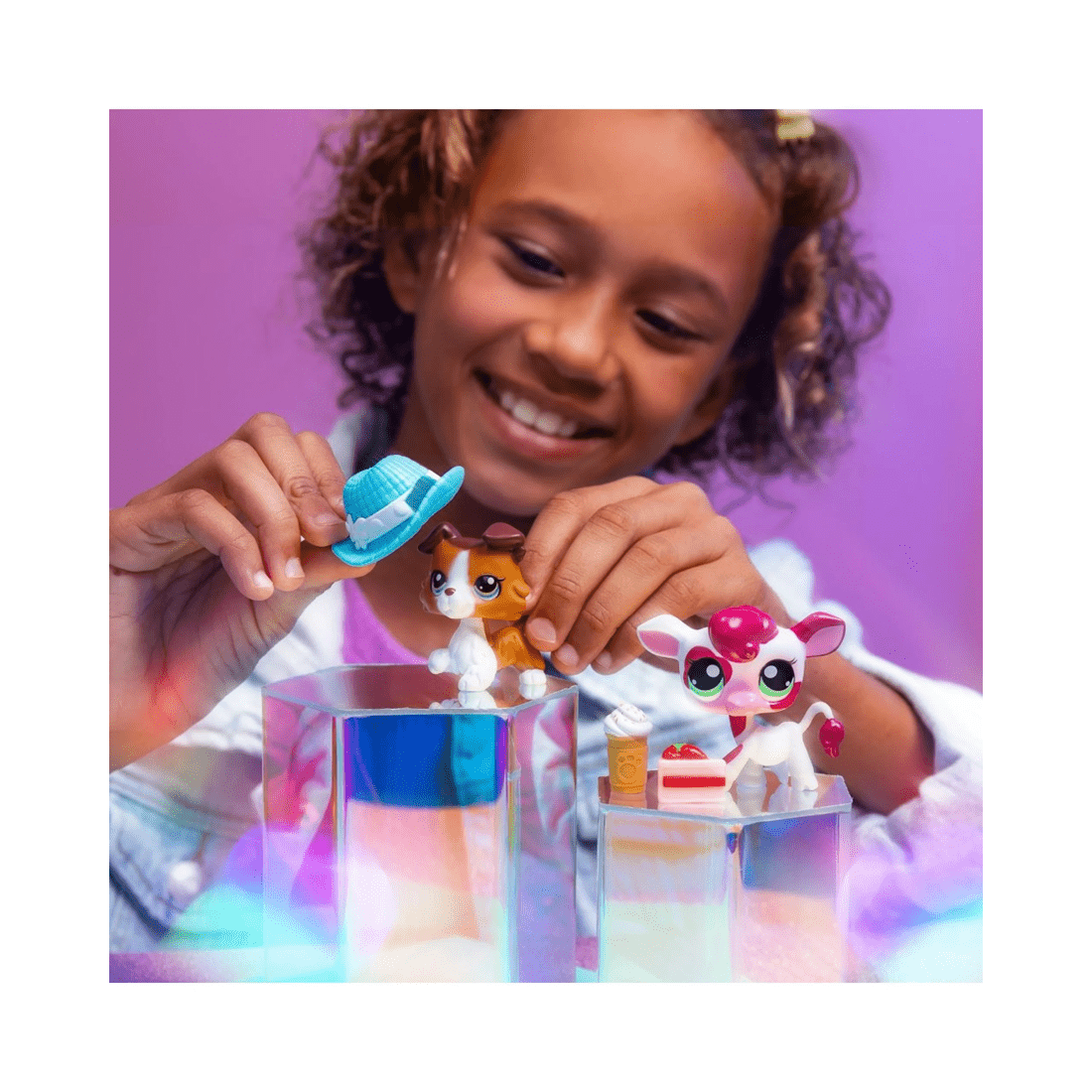 3 Basic Fun! Littlest Pet Shop Pet Pairs Series 3 Cowabunga 2 Pack Figures, 3 of 4