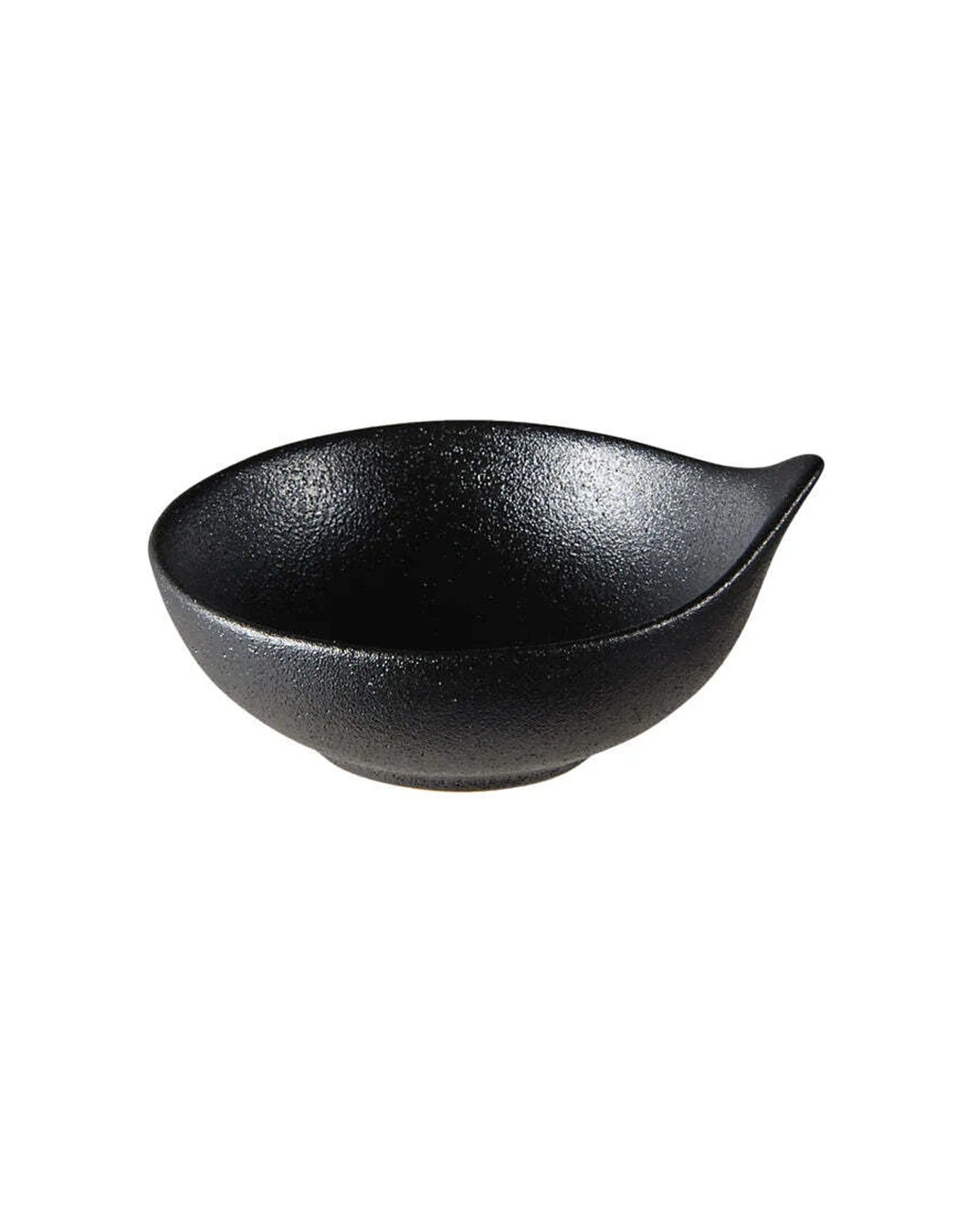 1 Maxwell & Williams Caviar Handled Sauce Bowl 10x4.5cm Porcelain Serveware - Black, 1 of 3