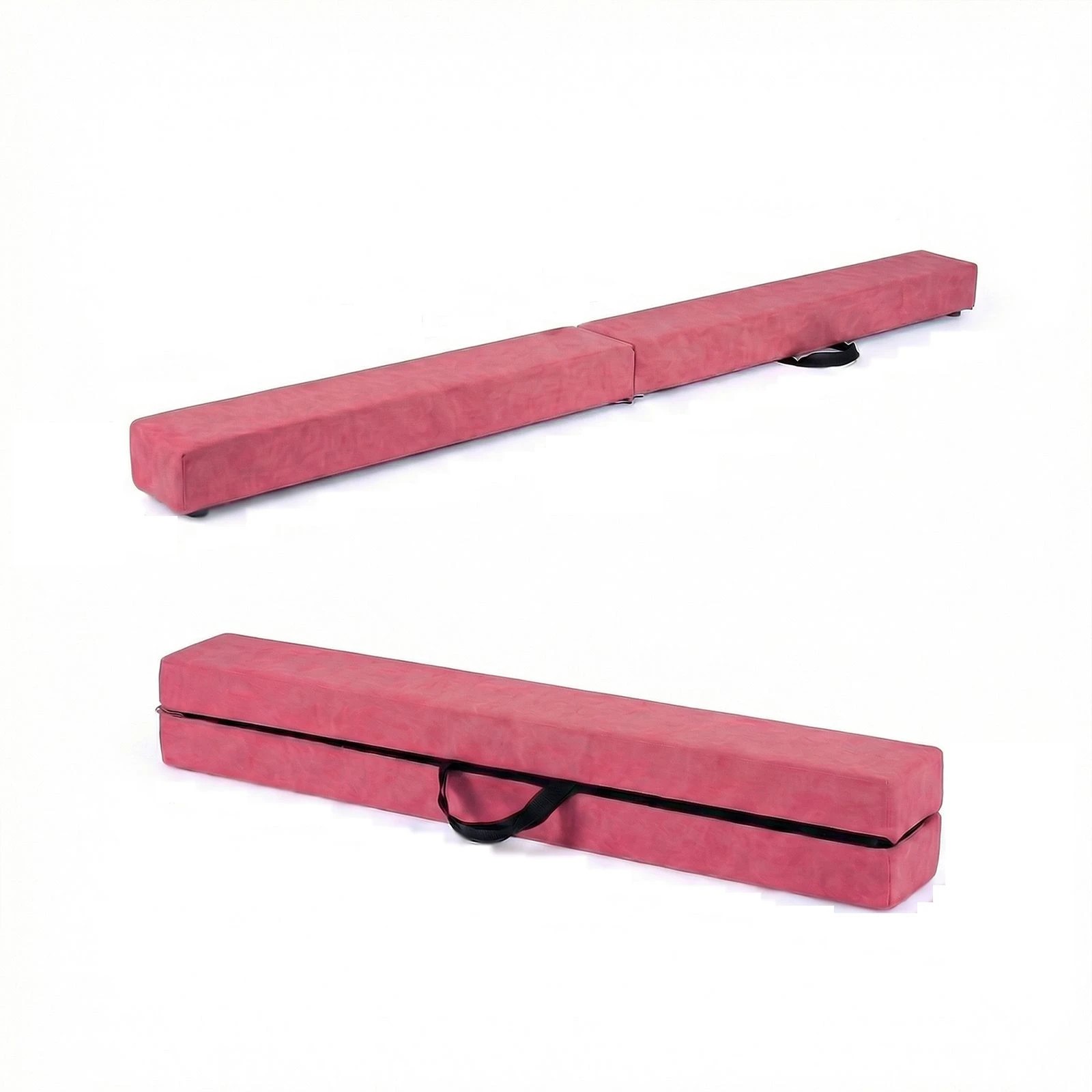 1 Costway 2.1m Folding Gymnastic Beam Portable Floor Balance Beam Anti-slip Base Home Gym Equipment, 1 of 1