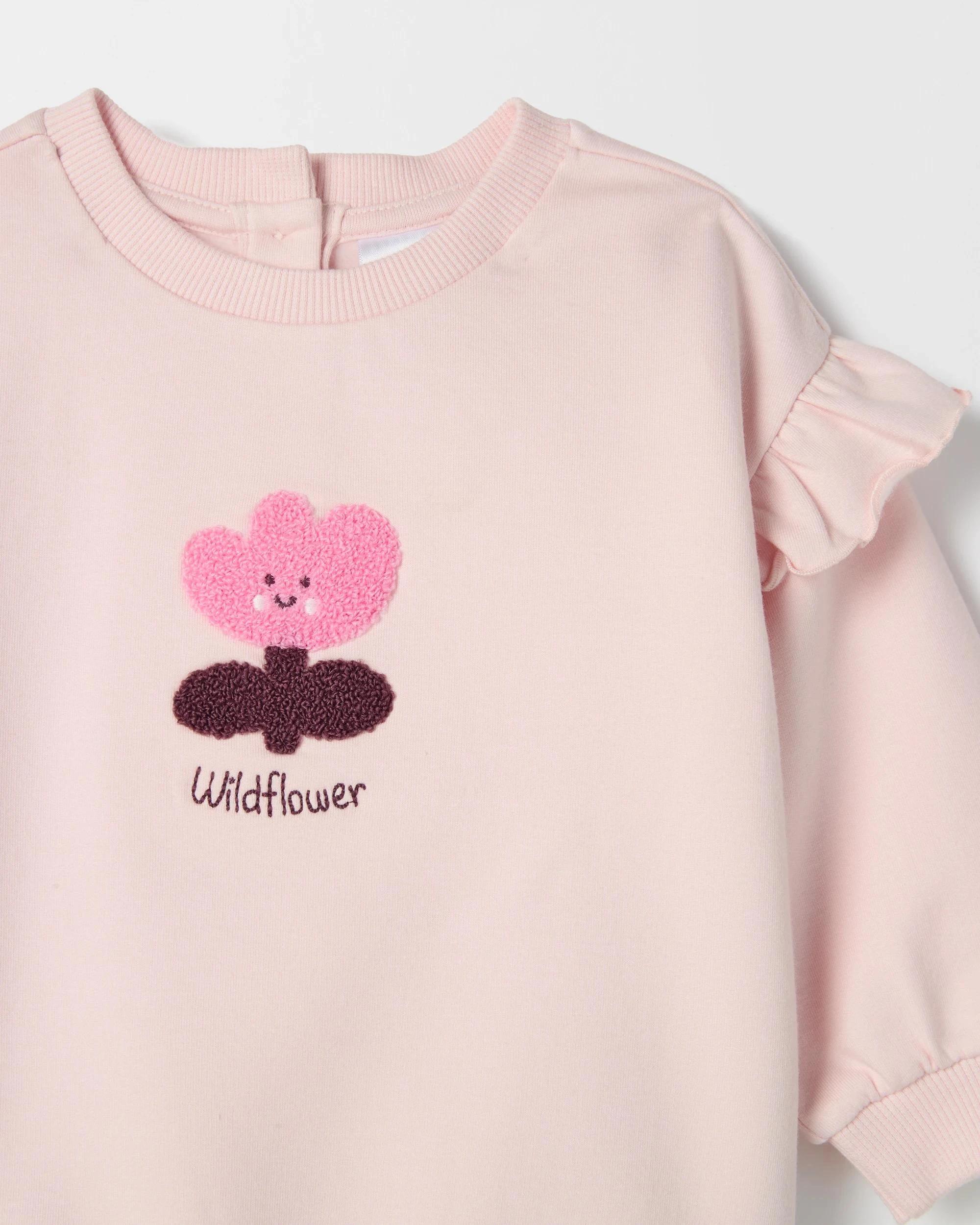 4 Target Baby Organic Cotton Jumper and Leggings 2 Piece Set WILD FLOWER, 4 of 5