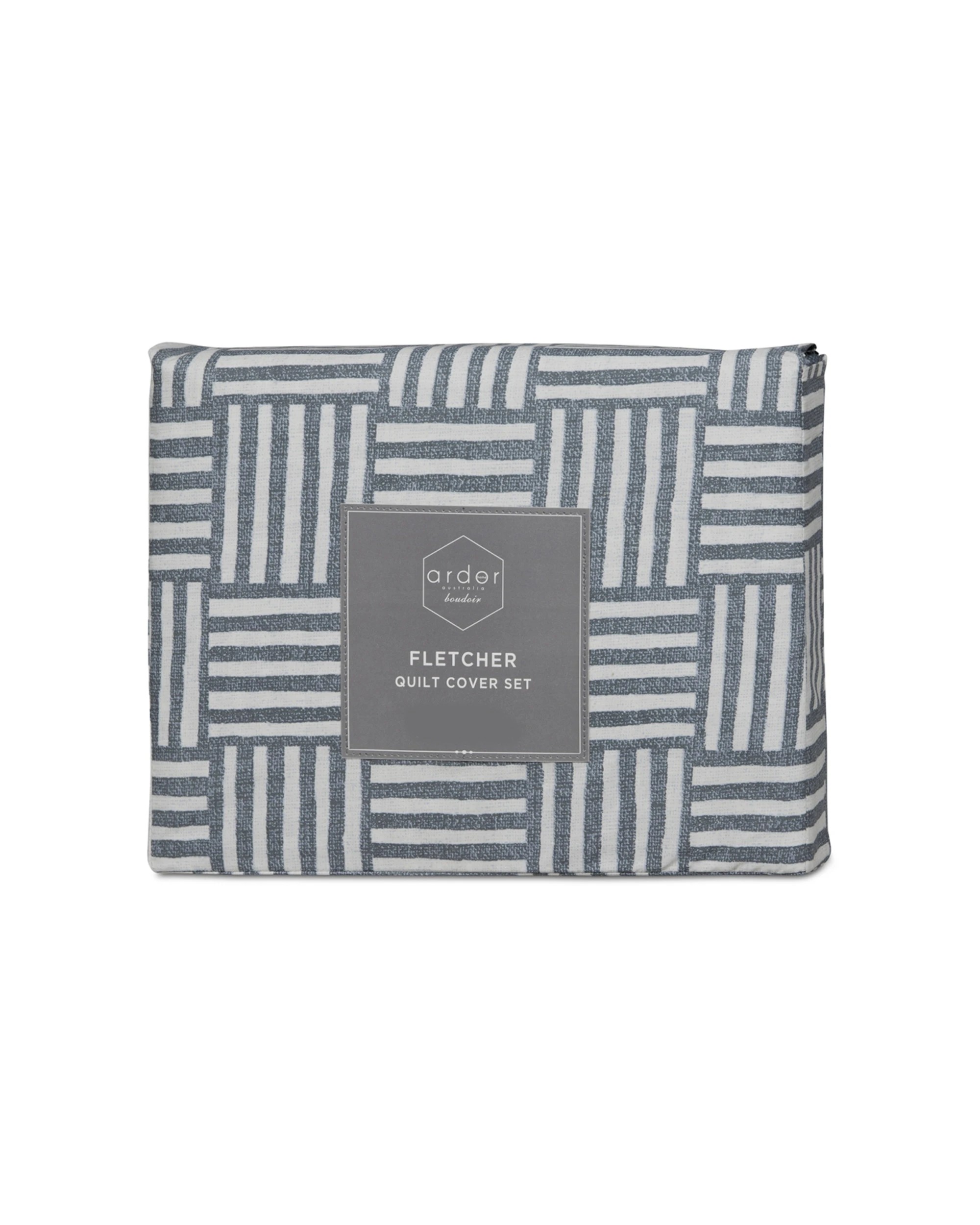 4 Ardor Fletcher Quilt Cover Set - Polyester Cotton Bedding - Queen Size
 - Queen Bed, 4 of 4