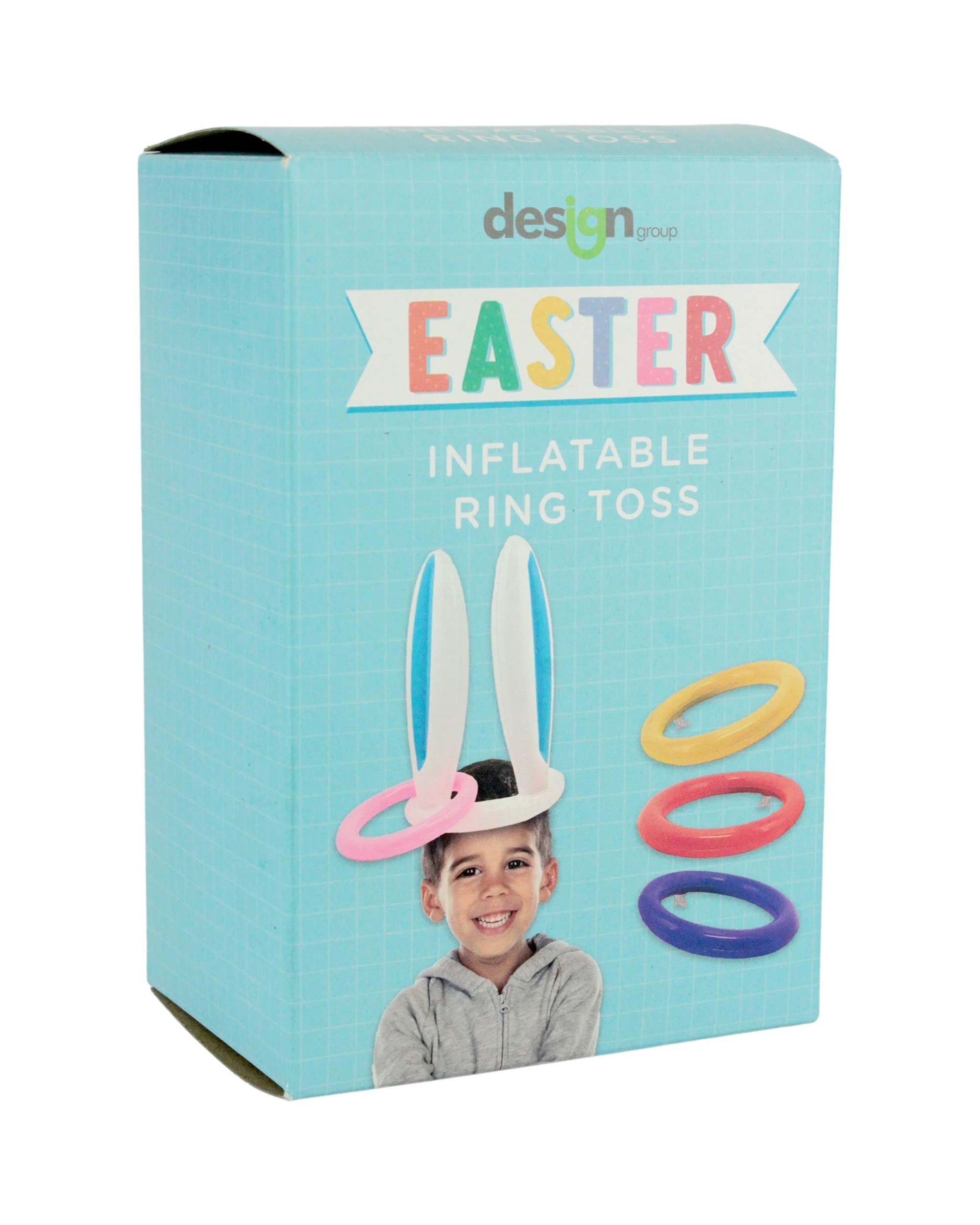 3 Easter Bunny Inflatable Ring Toss Headband Game, 3 of 4