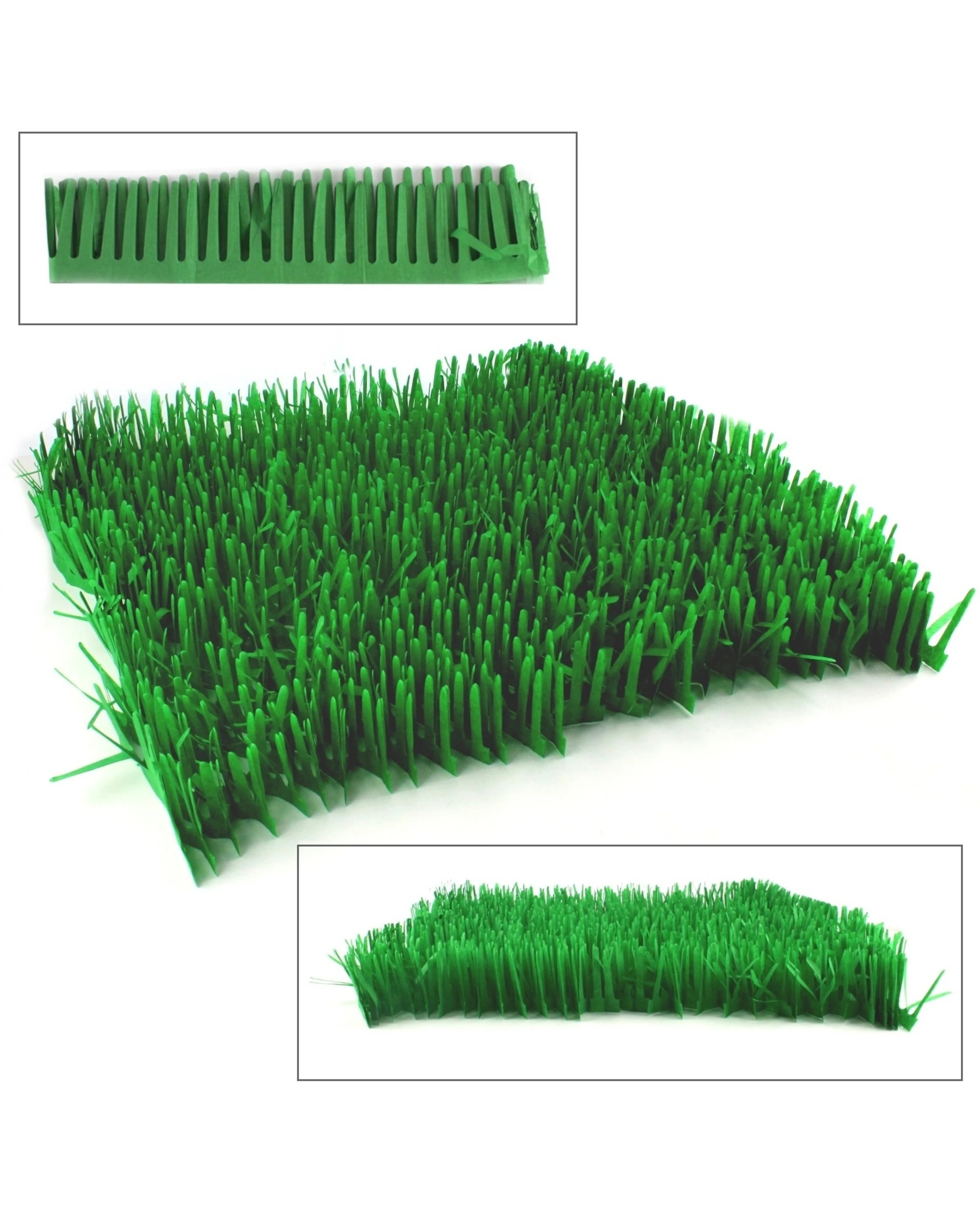 3 Beistle Tissue Grass Mat 2pcs - Green, 3 of 5