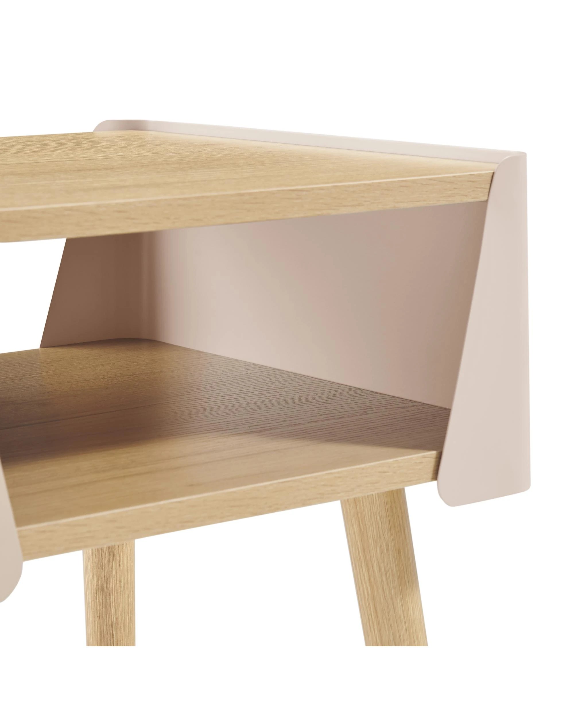 8 Kodu Side Table Bedside Shelf Square - Beige, 8 of 9