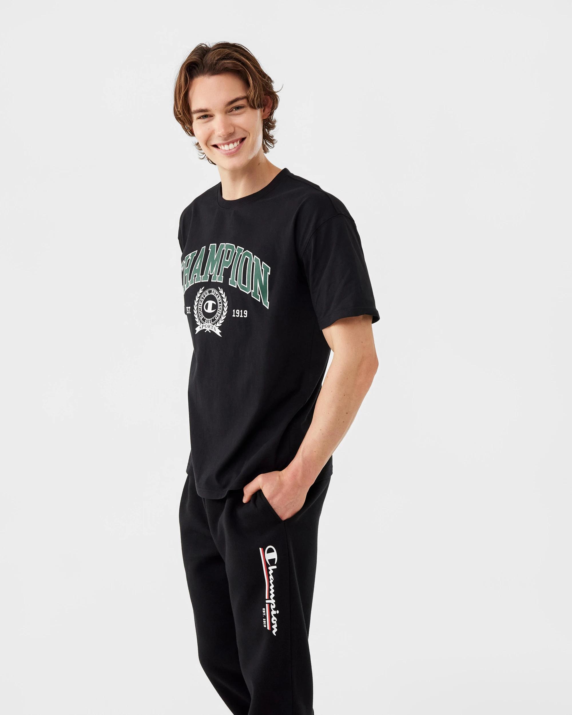 5 Champion Script Mens Joggers Black, 5 of 9