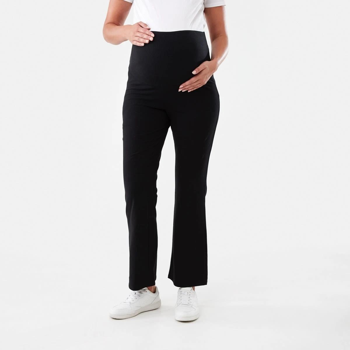 1 Maternity Flare Leggings Black, 1 of 4