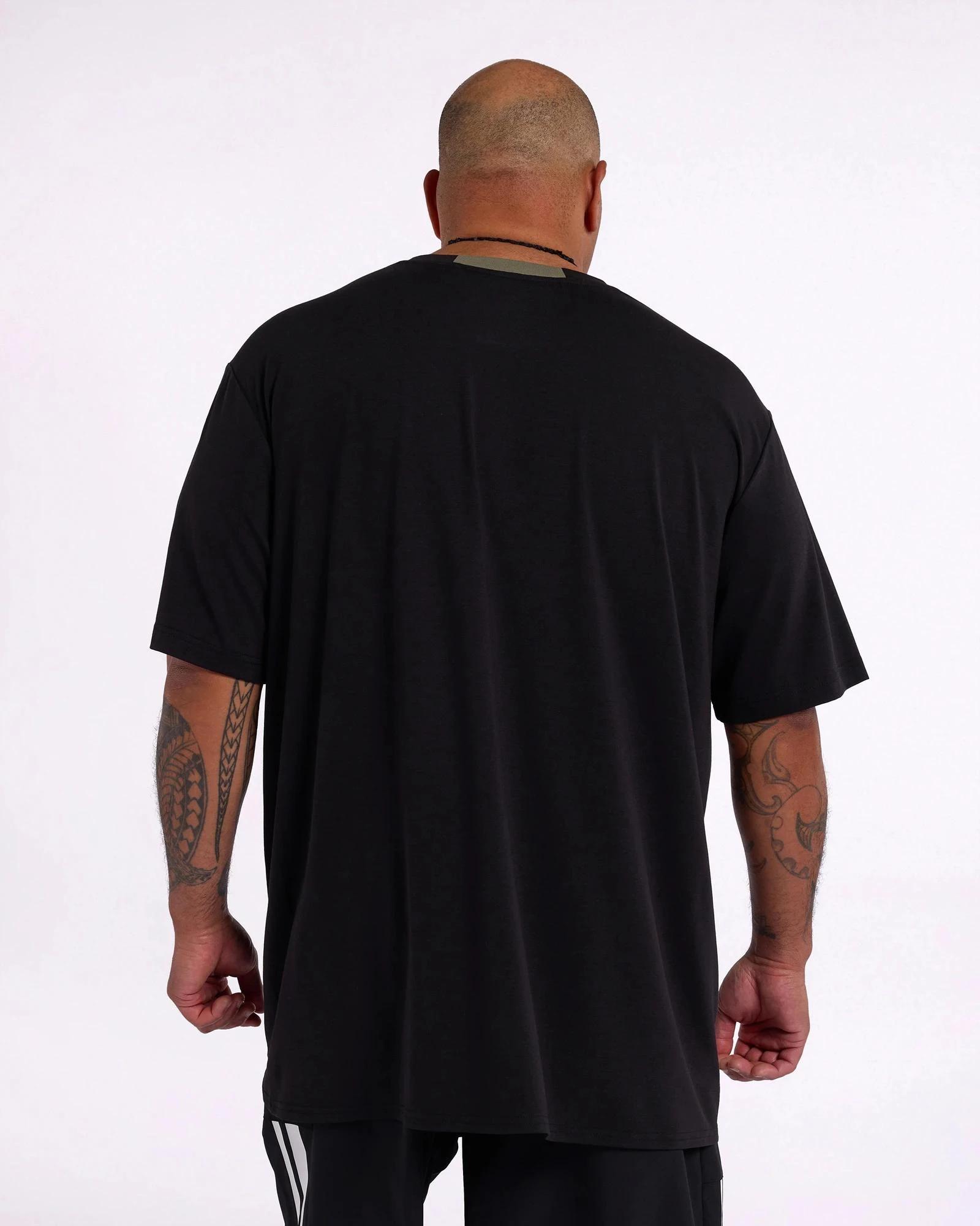 3 Plus Size Active T-Shirt - Lonsdale London BLACK, 3 of 5