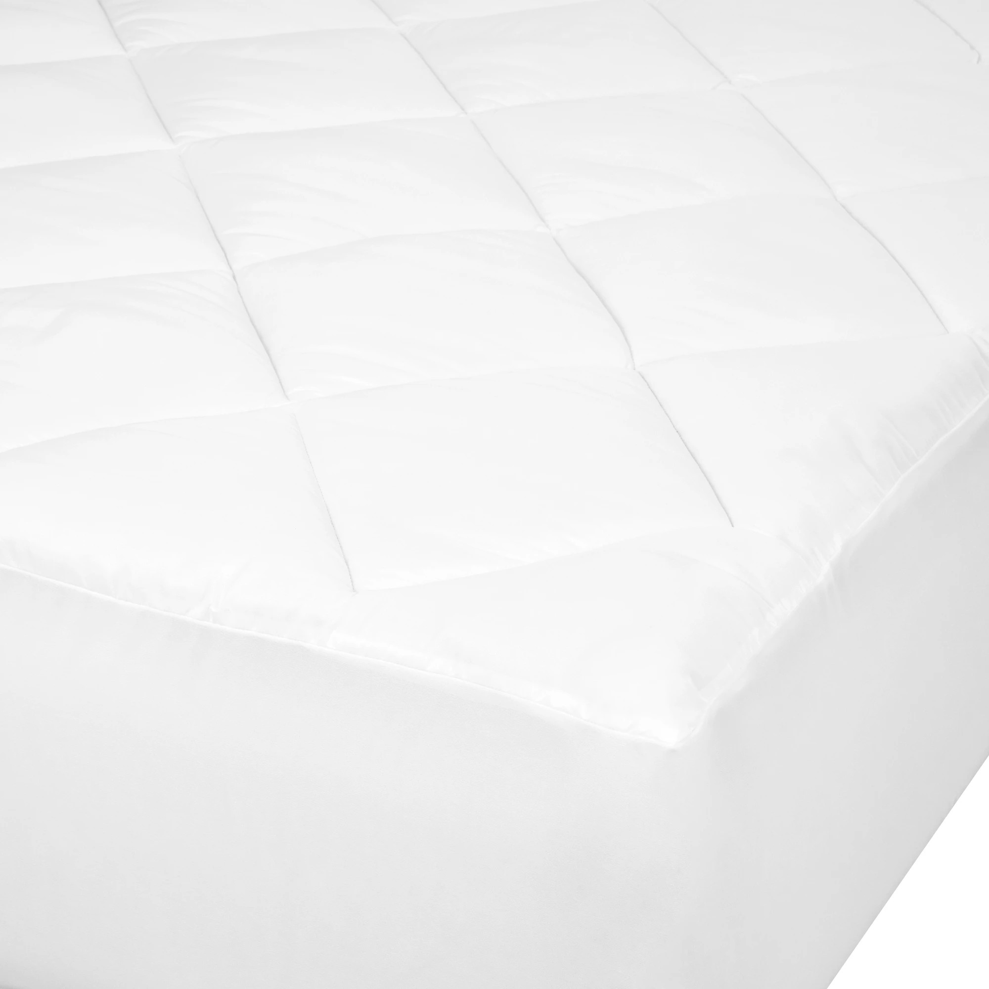 7 Reversible Plush Mattress Topper - Double Bed, White, 7 of 7
