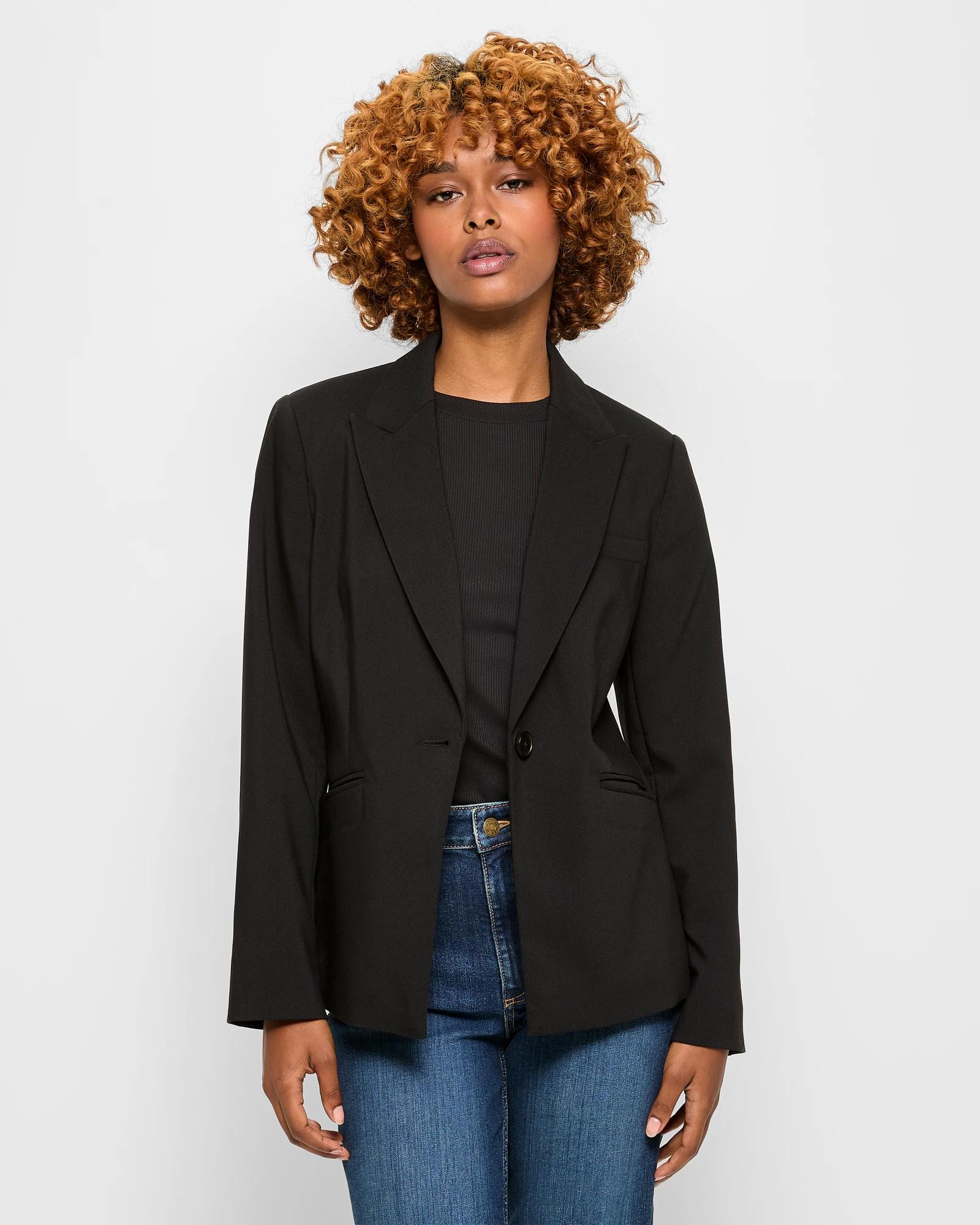 1 Target Petites Classic Blazer BLACK, 1 of 5