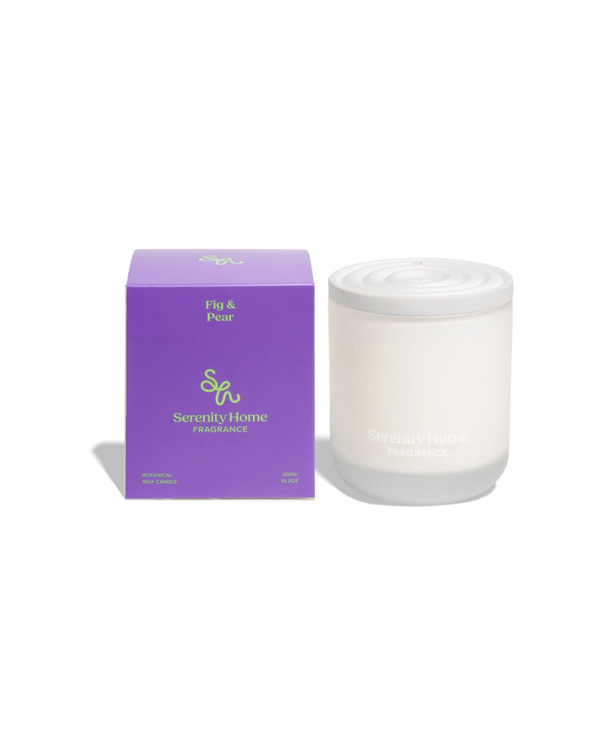2 Serenity 2PK Candle Ripe Fig And Juicy Pear Scent Home Fragrance 300g - White, 2 of 2