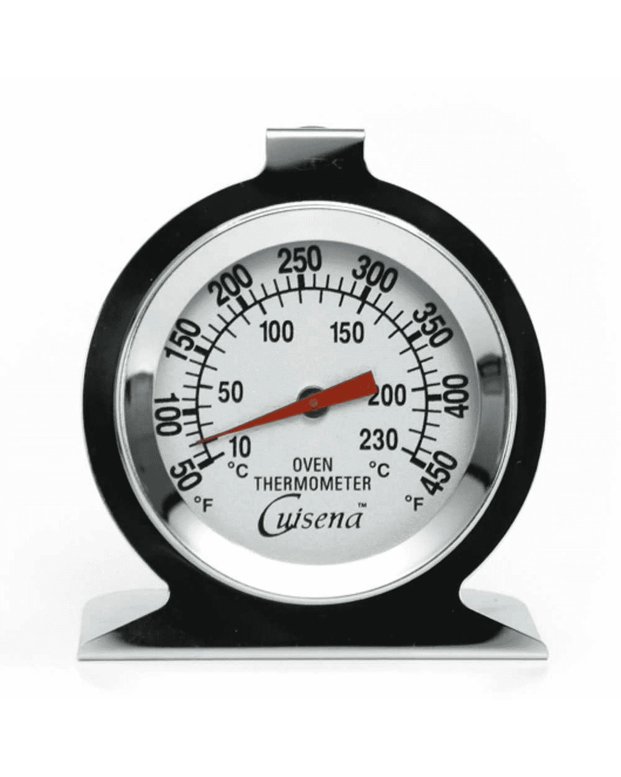 1 Cuisena Oven Thermometer Dual Celsius Fahrenheit Dial - Black, 1 of 1