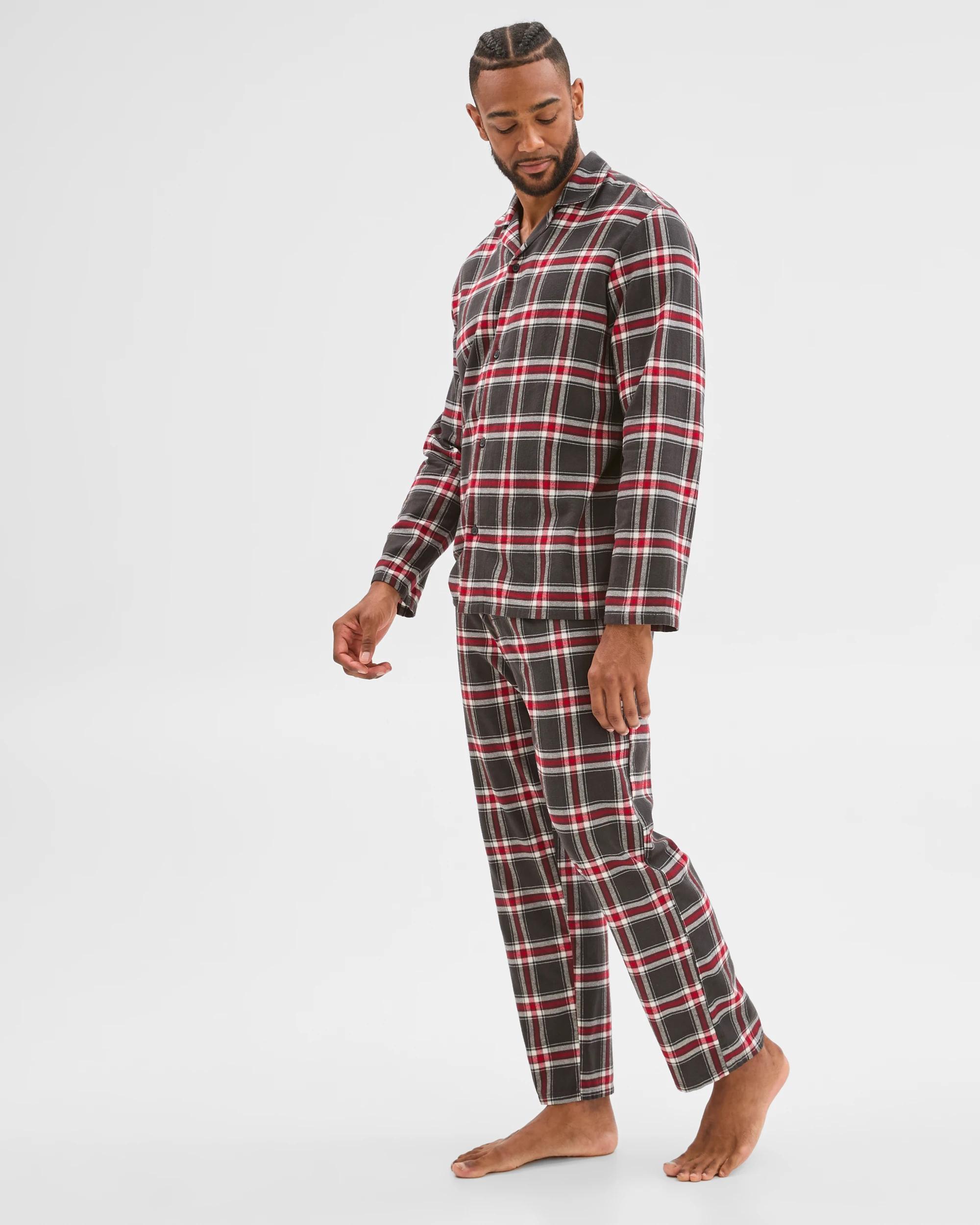 4 Target Man Flannelette Pyjama Set CHARCOAL CHECK, 4 of 7