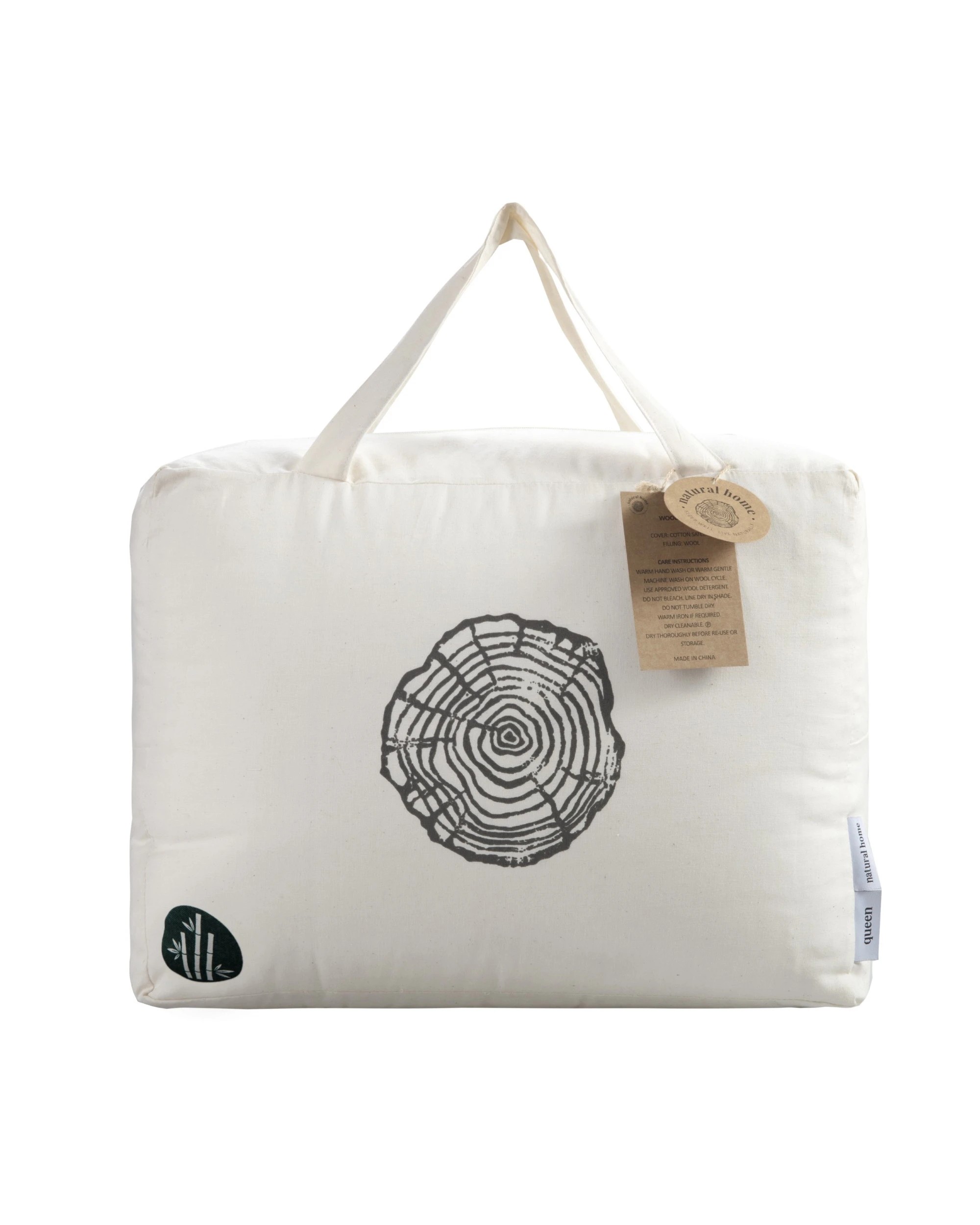 8 Natural Home 450gsm Winter Bamboo Quilt - Double Bed - White, 8 of 8