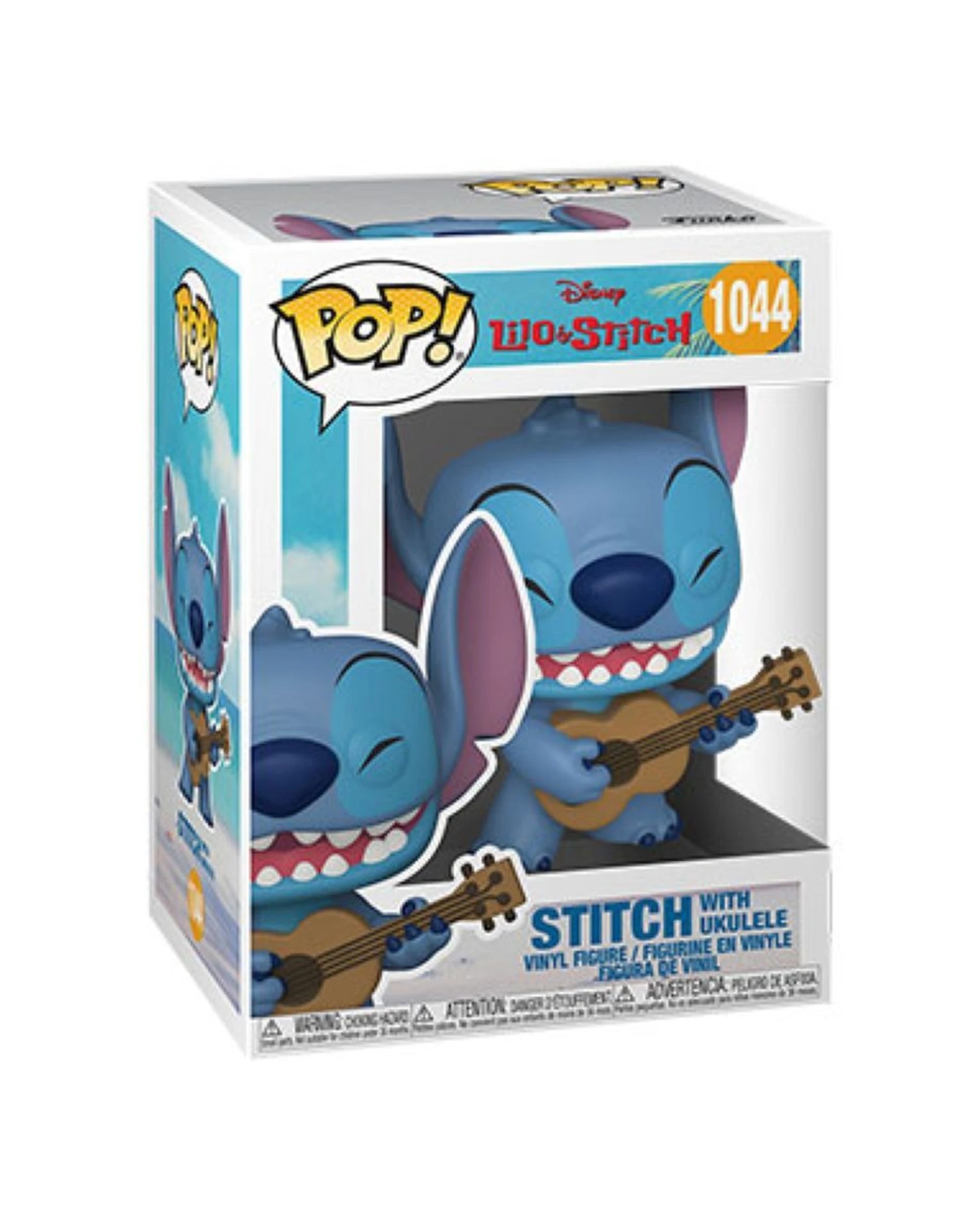 2 Pop Vinyl Figurine Lilo And Stitch - Stitch With Ukelele 10cm Vinyl Collectible - Blue, 2 of 3