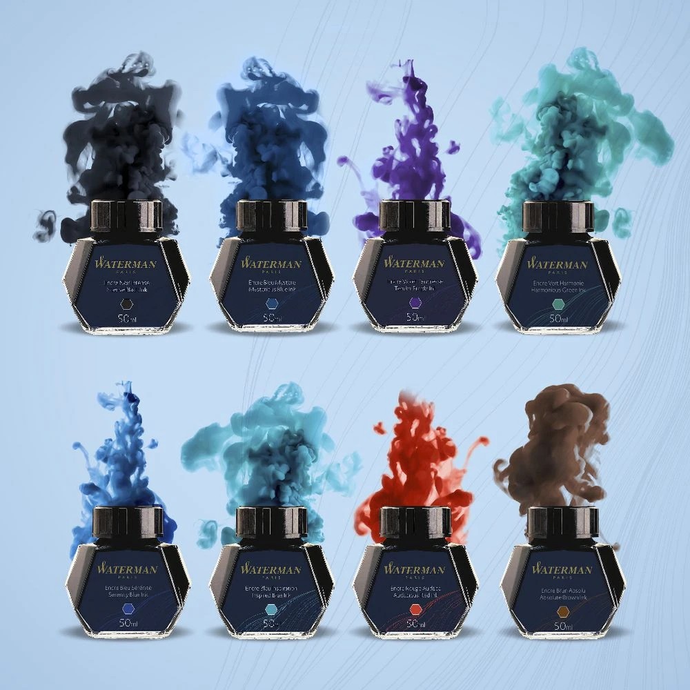 9 Waterman Bottled Ink Serenity Blue 50mL, 9 of 10